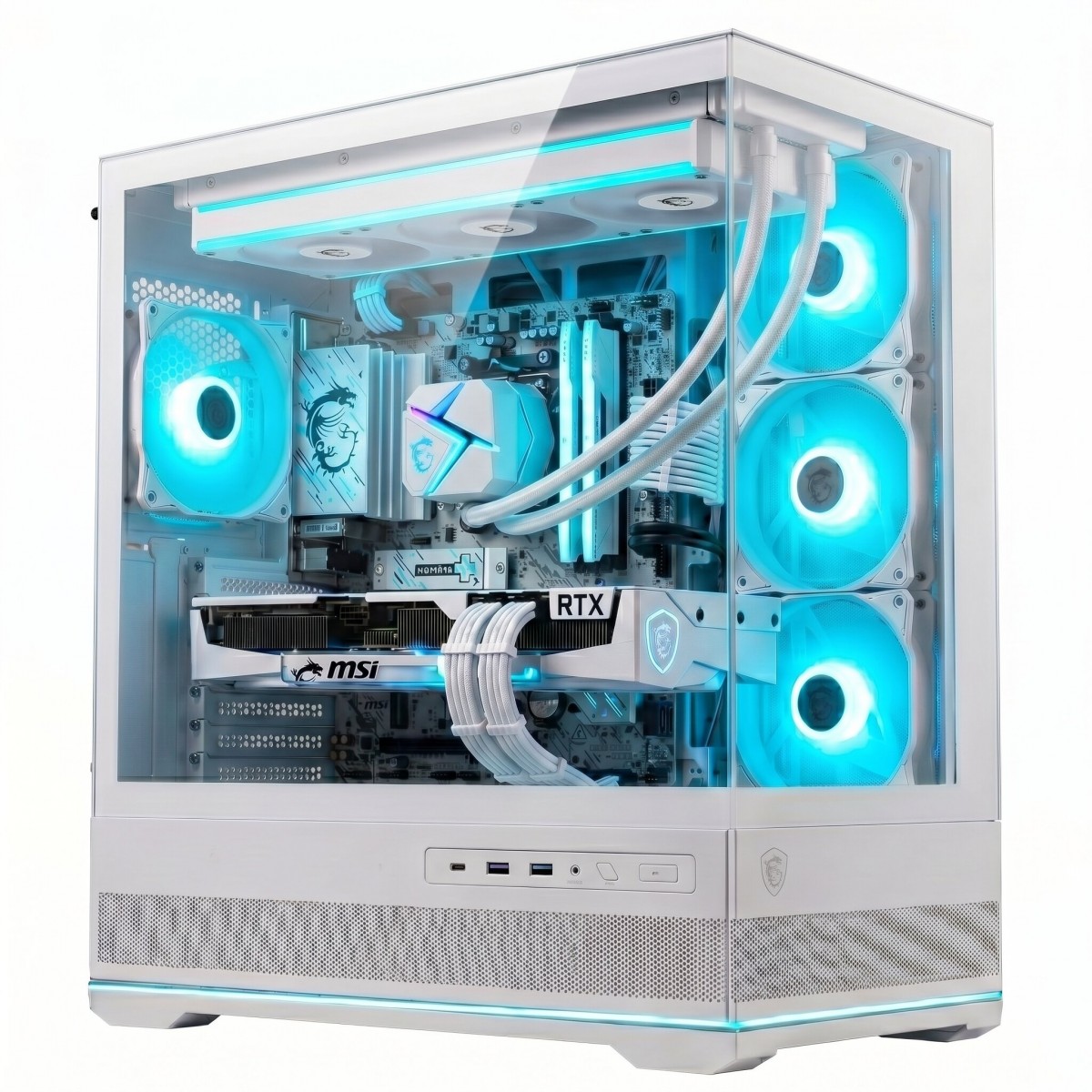 PC Gamer MSI NEVASKA AMD Ryzen 5 9600X / NVIDIA RTX 5060 Ti  8GB / 16GB DDR5 / SSD 1TB