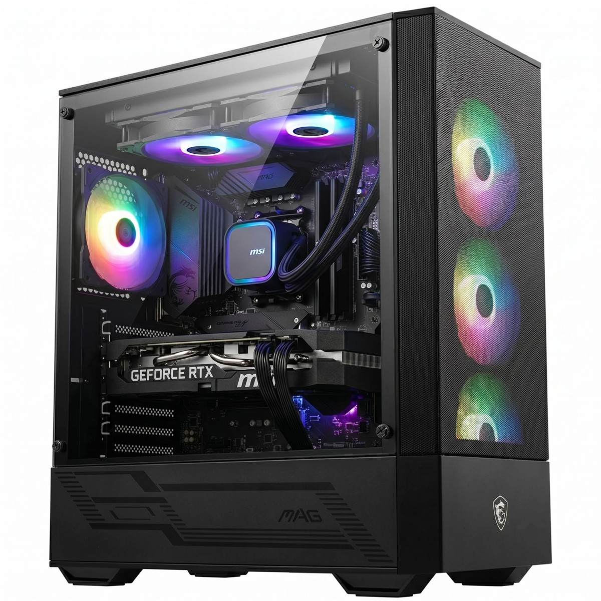 PC GAMER POWERED BY MSI ADVANCED Ryzen 7 5700X / RTX 5060 8GB / 16GB DDR4 / SSD 480GB NVME