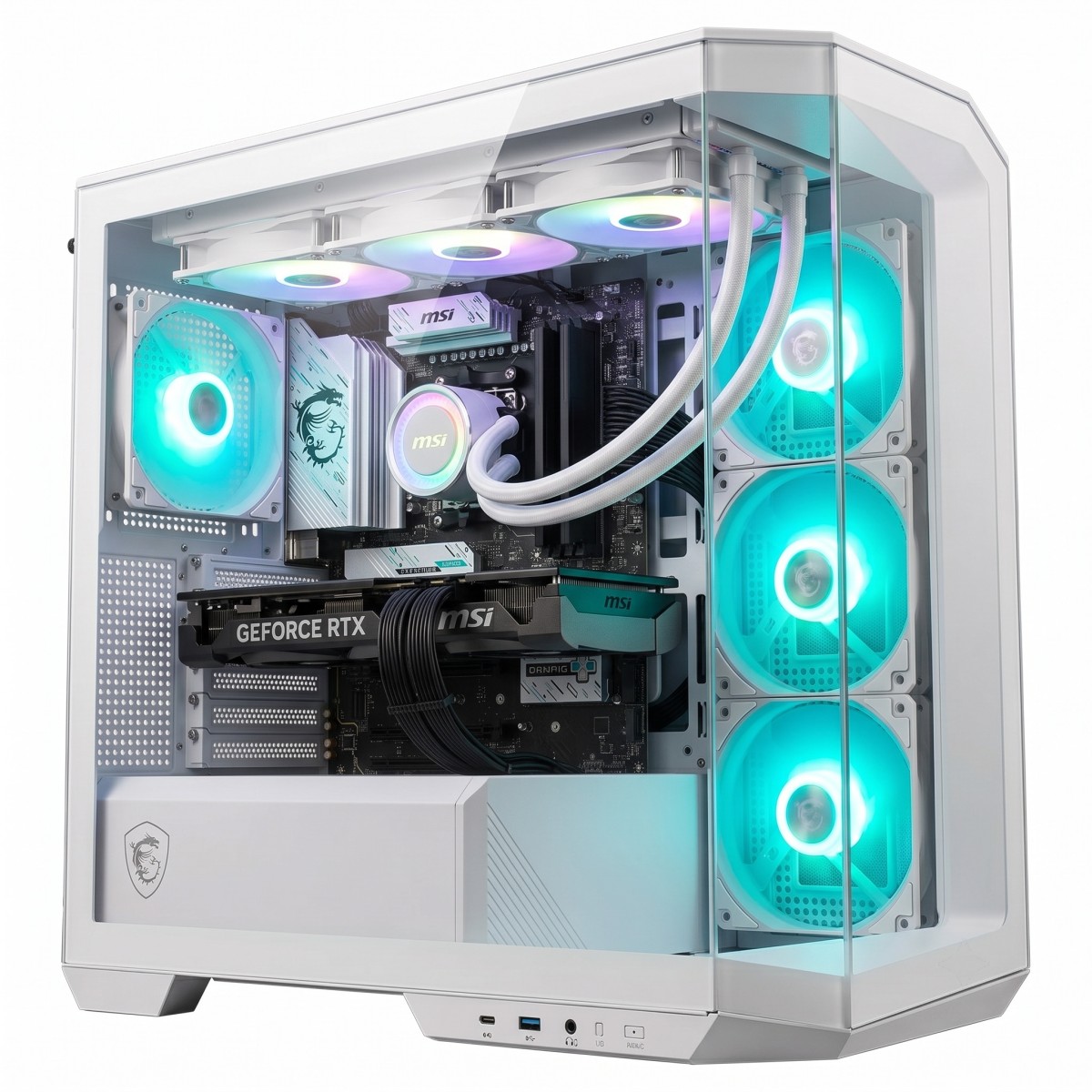 PC GAMER POWERED BY MSI ULTIMATE WHITE / AMD Ryzen 7 7800X3D / RTX 5060 TI 16 GB / 16GB DDR5 / 1TB NVMe