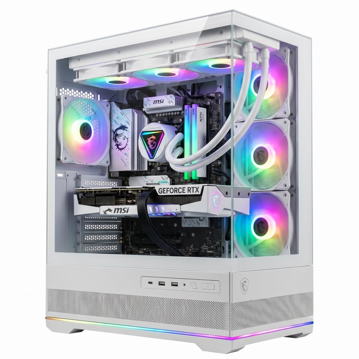 PC GAMER POWERED BY MSI ULTIMATE WHITE / AMD Ryzen 7 7800X3D / RTX 5060 TI 8GB / 16GB DDR5 / 1TB NVMe