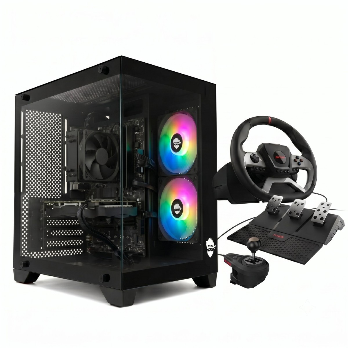 PC GAMER SIM TRUCKER AMD Ryzen 5 5500 / AMD Radeon RX 580 8GB / 16GB DDR4 / SSD 512GB