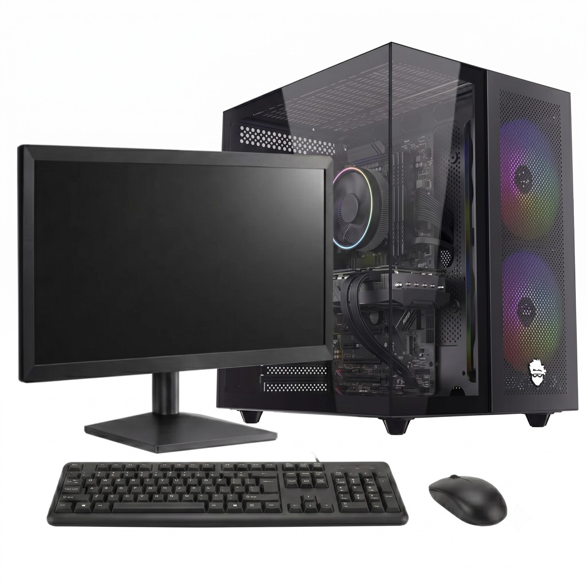 PC GAMER SOLDIER Intel Core i3 8100 / AMD Radeon RX 580 / 16GB DDR4 (2X8GB) / SSD 512GB / Monitor 19 Pol