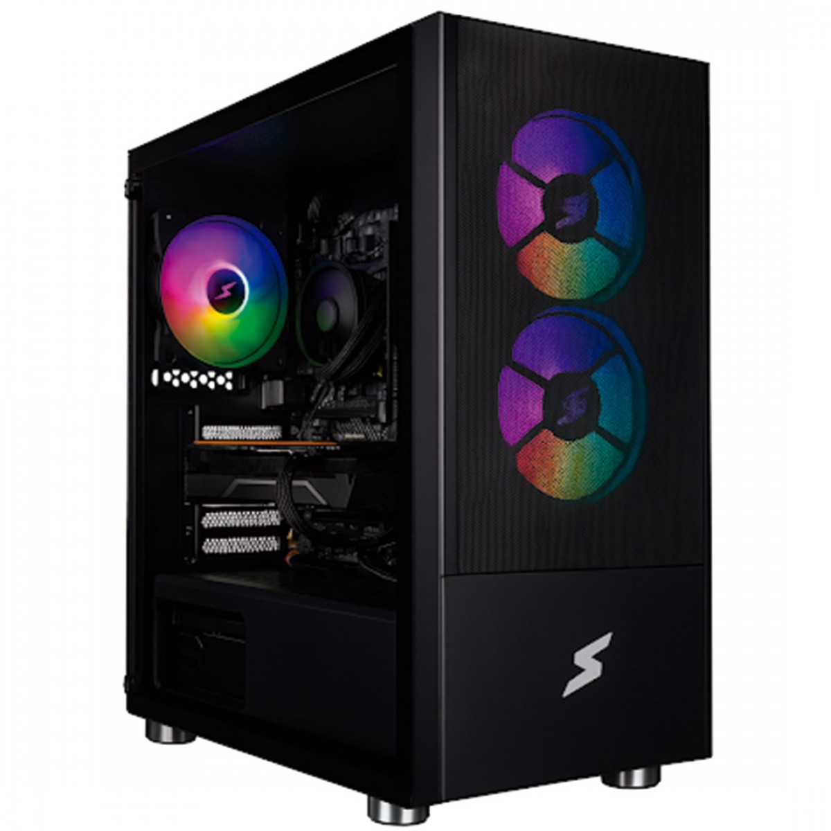 PC Gamer T-GAMER Flux AMD Ryzen 5 5500 / NVIDIA GeForce RTX 5060 / 16GB (2x8GB) DDR4 / SSD 500GB