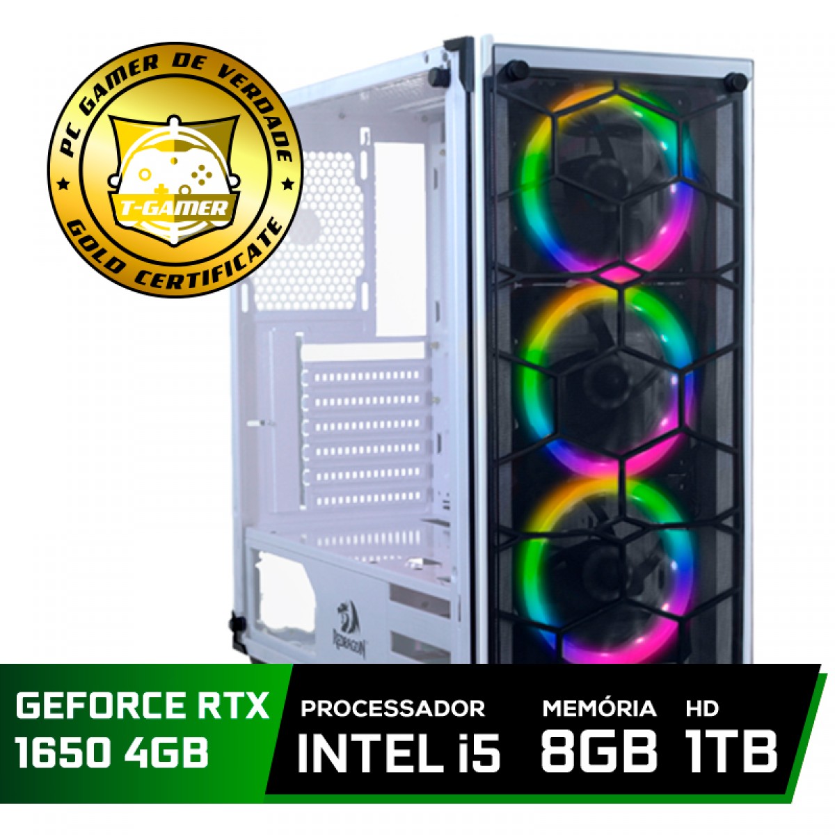 Pc Gamer Tera Edition Intel Core I5 9400F / GeForce GTX 1650 4GB / DDR4 8GB / HD 1TB / 550W