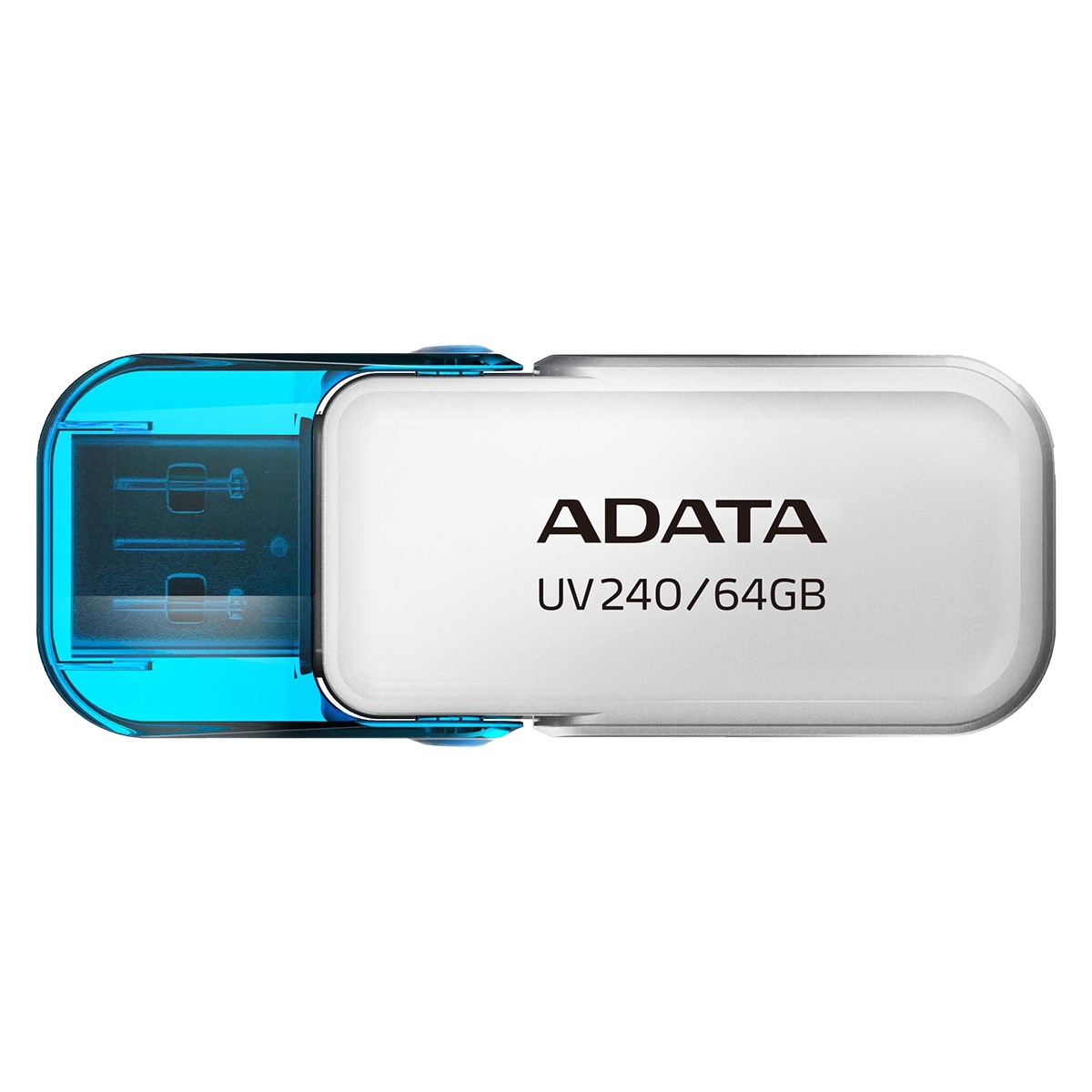 Pendrive Adata UV240, 64GB, USB 2.0, Branco, AUV240-64G-RWH