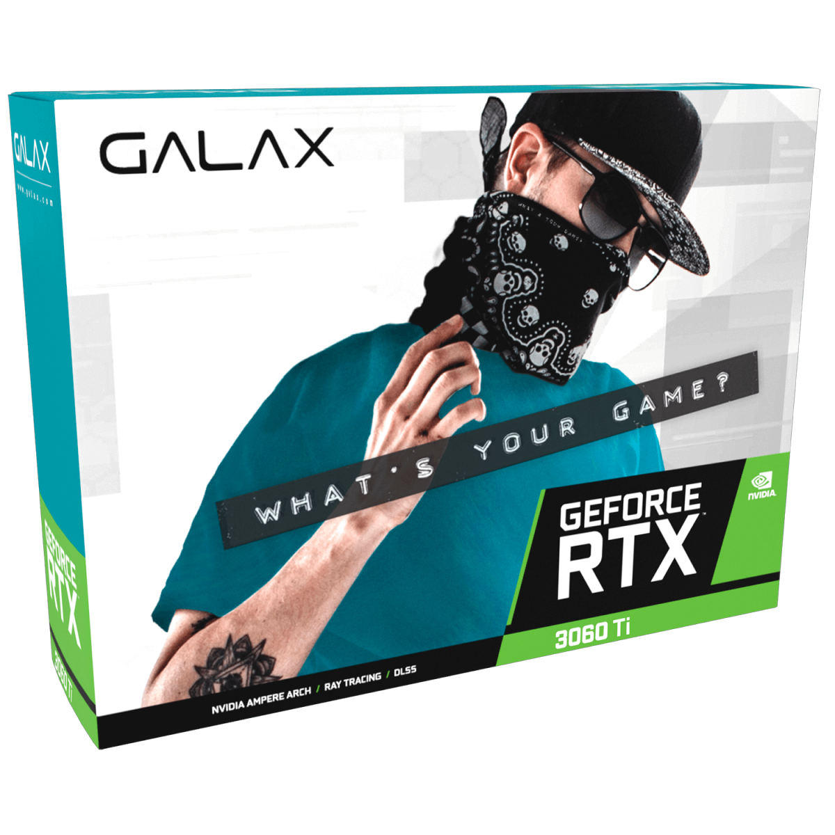 Placa de Video GALAX, GeForce RTX 3060 Ti (1-Click OC), 8GB, GDDR6, 256bit, 36ISL6MD1VDD