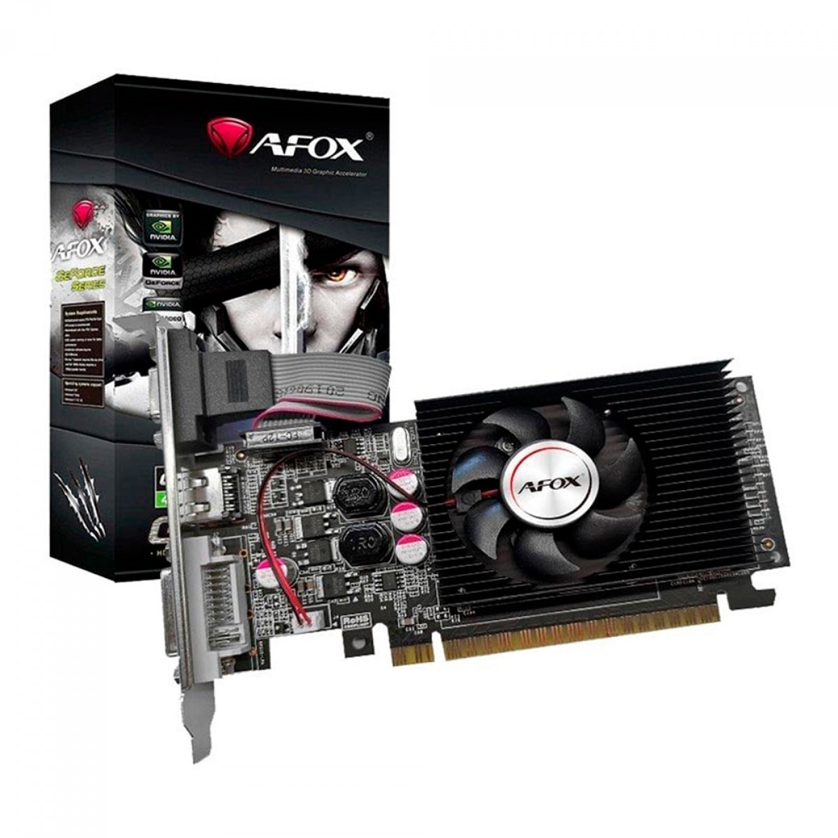 Placa de Vídeo Afox GeForce GT 610, 2GB, DDR3, AF610-2048D3L5