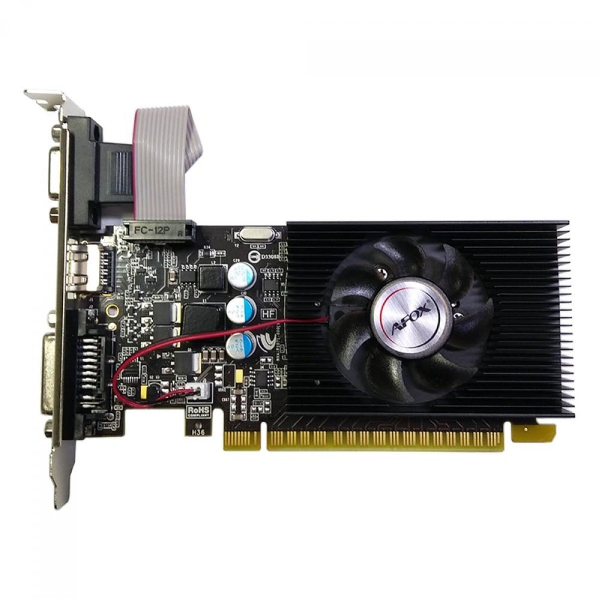 Placa de Vídeo AFox GeForce GT 730, 2GB, DDR3, 128bit, AF730-2048D3L6