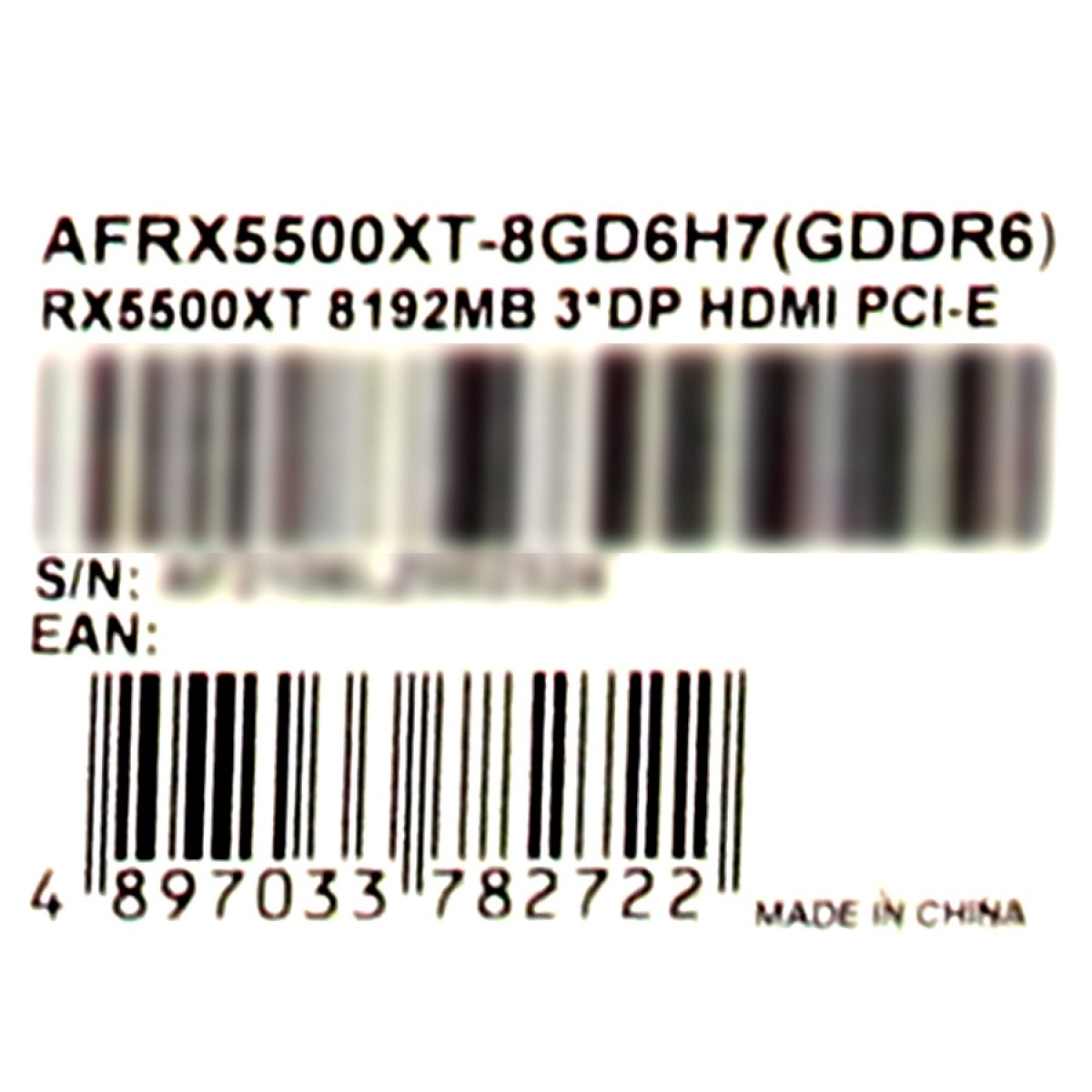 Placa de Vídeo Afox Radeon RX 5500 XT, Dual Fan, 8GB GDDR6, 256Bit, AFRX5500XT-8GD6H7