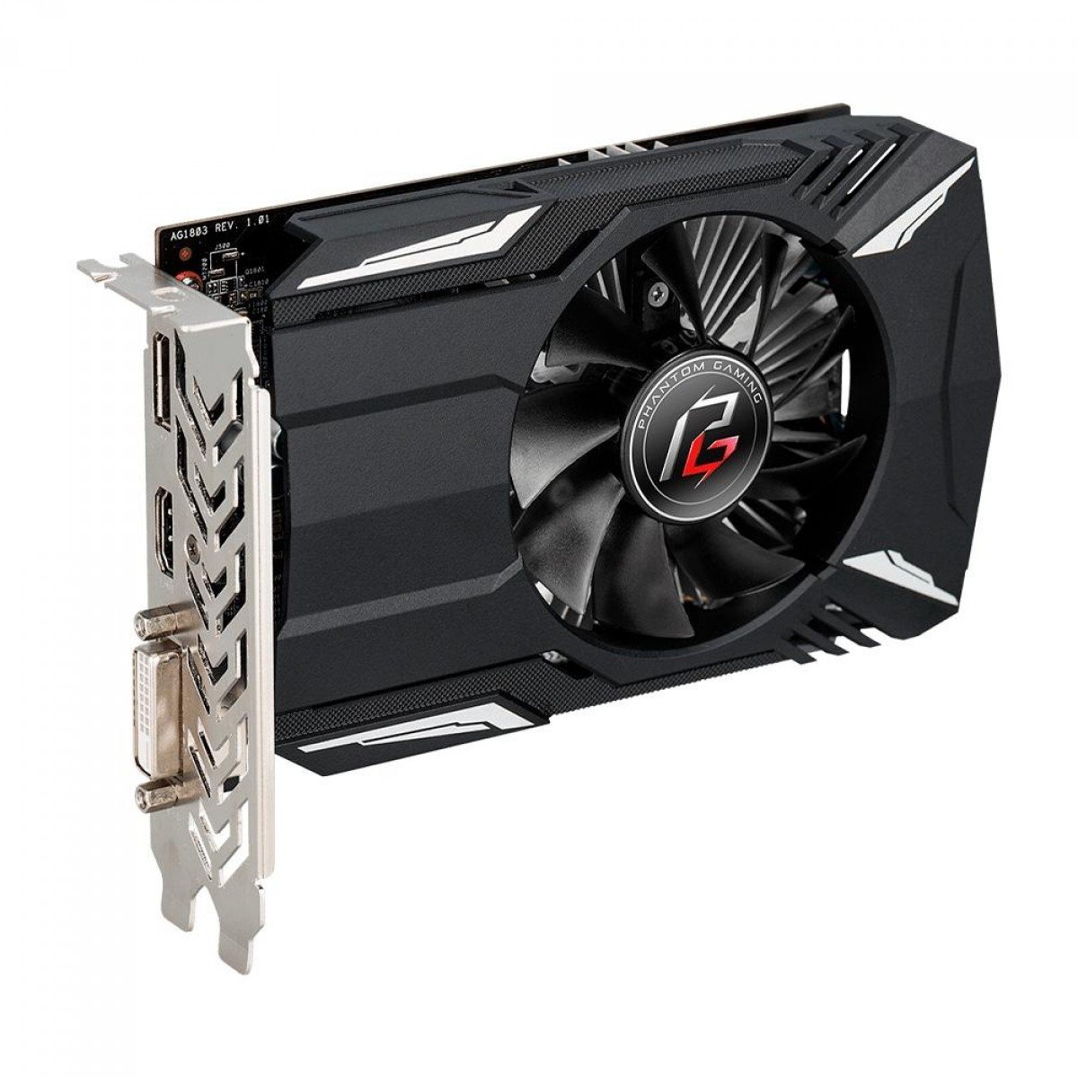 Placa de Vídeo ASRock AMD Radeon RX 550 Phantom Gaming, 4GB, GDDR5, 128Bits, 90-GA07ZZ-00UANF