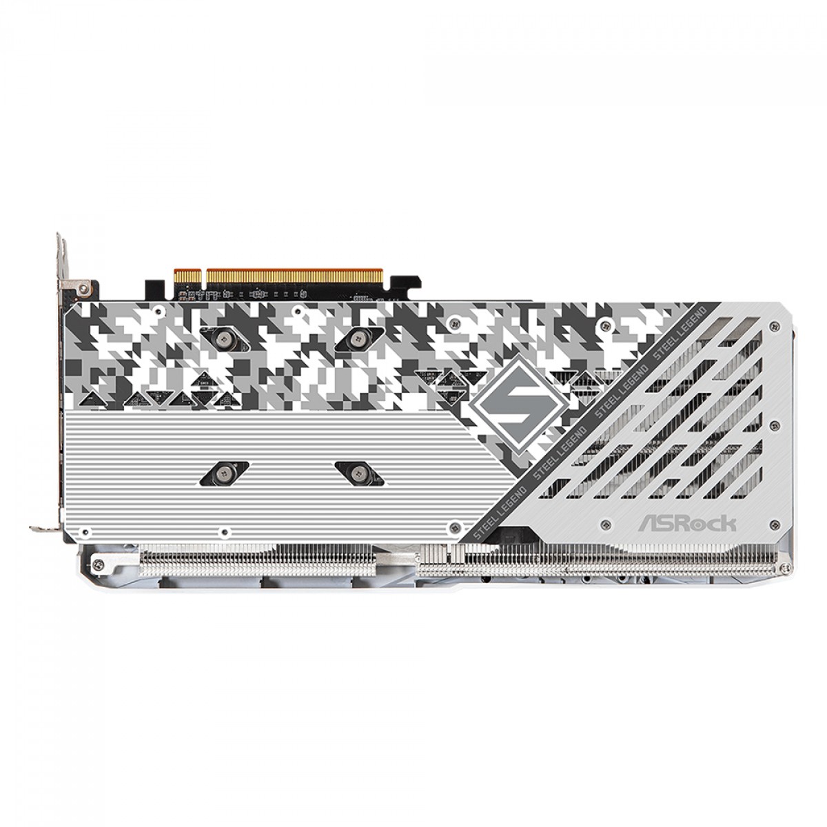 Placa de Vídeo ASRock AMD Radeon RX 7600 Steel Legend OC, 8GB, GDDR6, FSR, Ray Tracing, 90-GA4DZZ-00UANF - Open Box - MARCAS DE USO