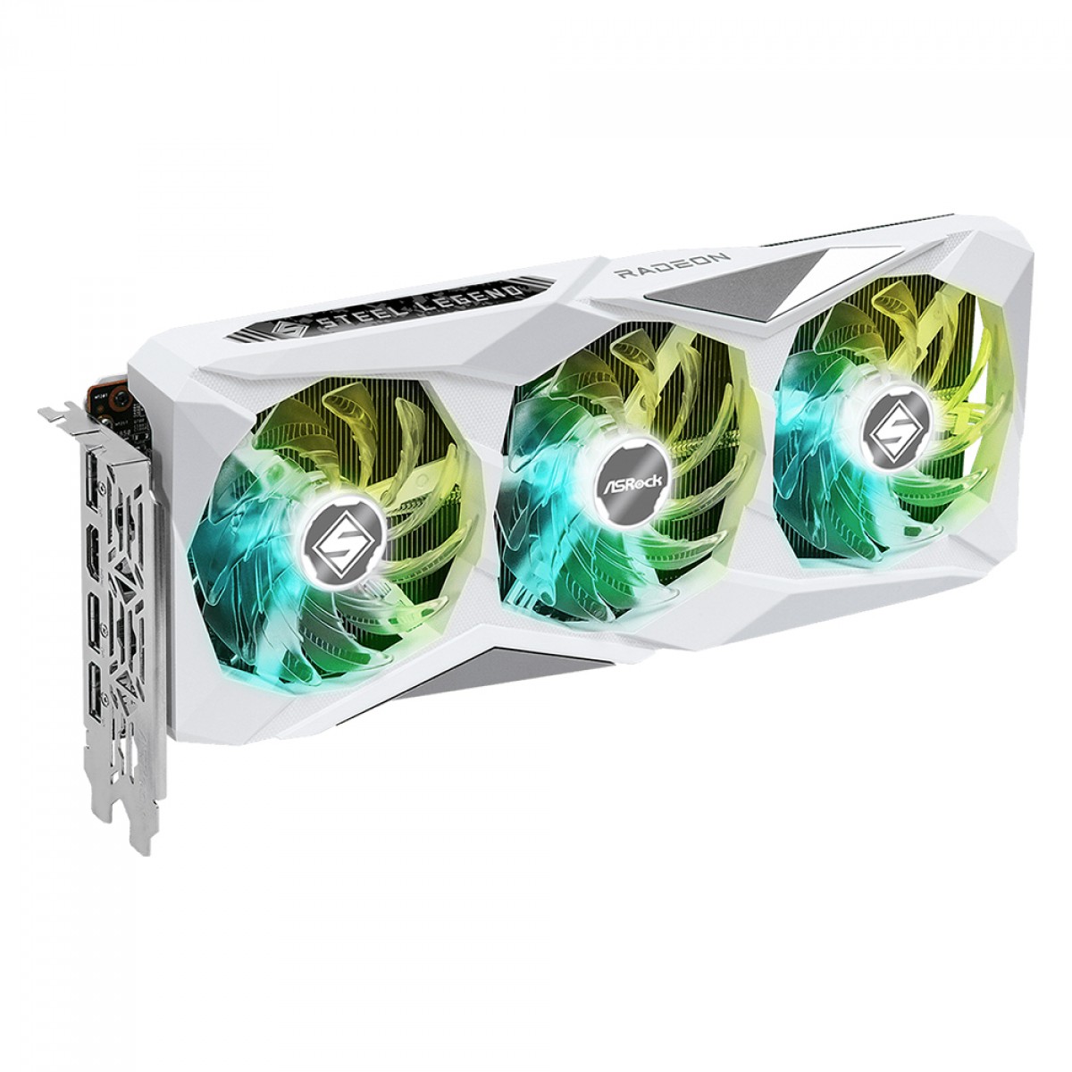 Placa de Vídeo ASRock AMD Radeon RX 7600 Steel Legend OC, 8GB, GDDR6, FSR, Ray Tracing, 90-GA4DZZ-00UANF - Open Box - MARCAS DE USO