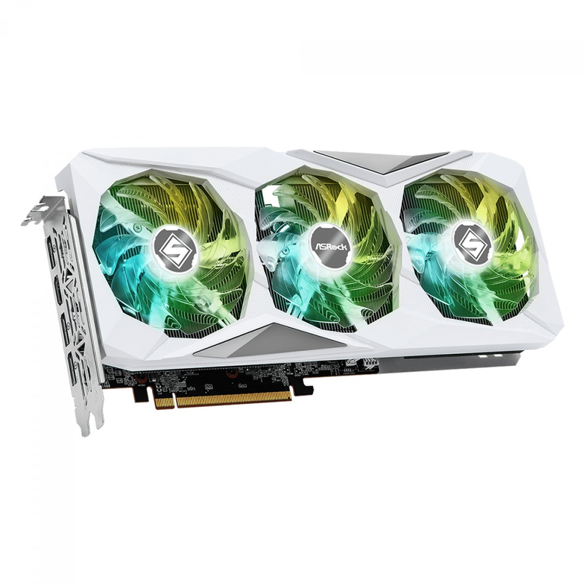 Placa de Vídeo ASRock AMD Radeon RX 7600 Steel Legend OC, 8GB, GDDR6, FSR, Ray Tracing, 90-GA4DZZ-00UANF - Open Box - MARCAS DE USO