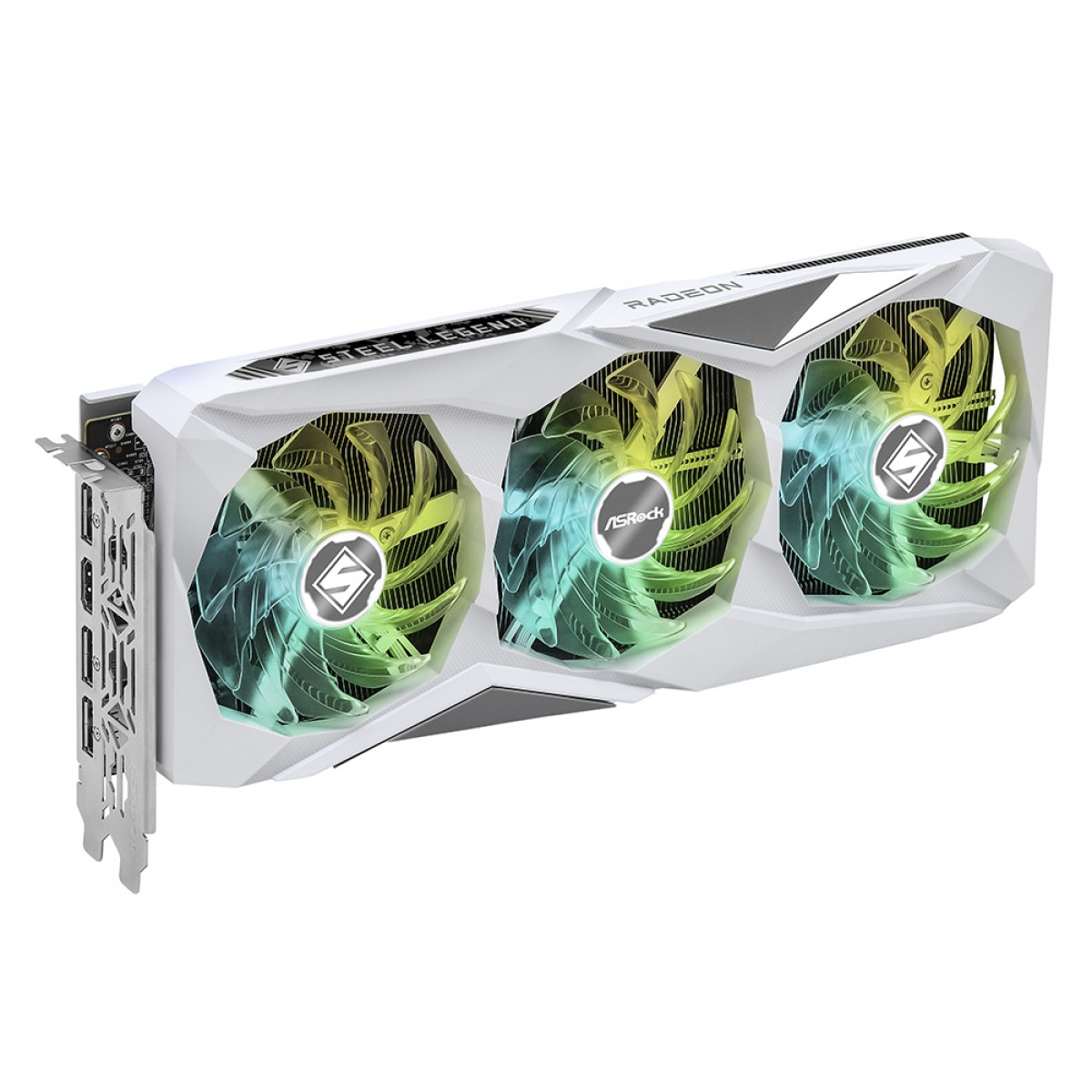 Placa de Vídeo ASRock AMD Radeon RX 7600 XT Steel Legend OC, 16GB, GDDR6, FSR, Ray Tracing, RX7600XT SL 16GO
