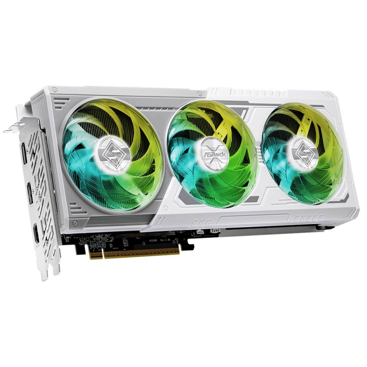 Placa de Vídeo ASRock AMD Radeon RX 9060 XT Steel Legend OC, 16GB, GDDR6, FSR, Ray Tracing, White, 90-GA5JZZ-00UANF