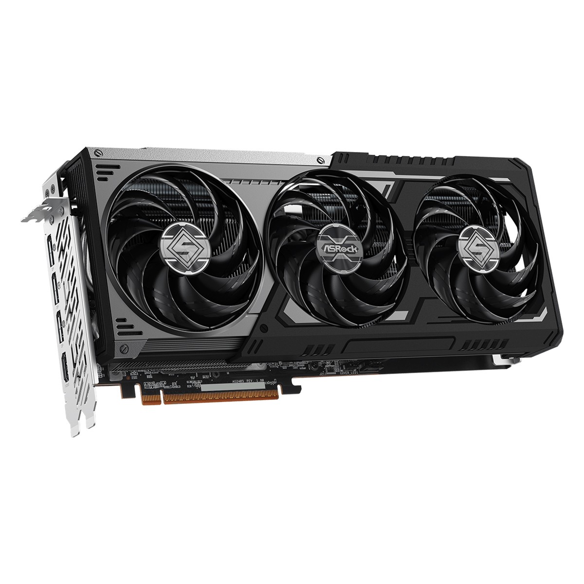 Placa de Vídeo ASRock AMD Radeon RX 9070 GRE Steel Legend Dark OC, 12GB, GDDR6, FSR, Ray Tracing, 90-GA5WZZ-00UANF