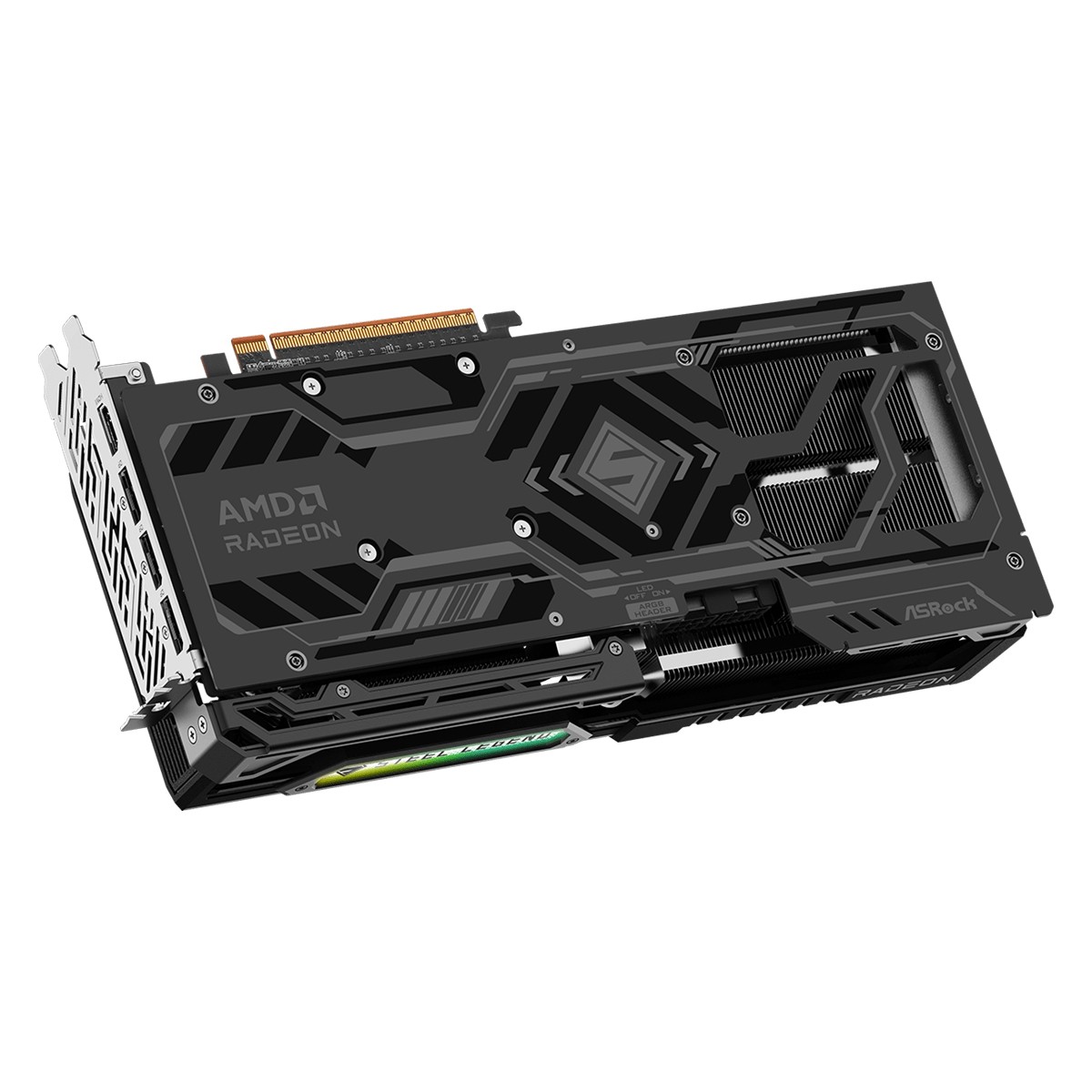 Placa de Vídeo ASRock AMD Radeon RX 9070 GRE Steel Legend Dark OC, 12GB, GDDR6, FSR, Ray Tracing, 90-GA5WZZ-00UANF