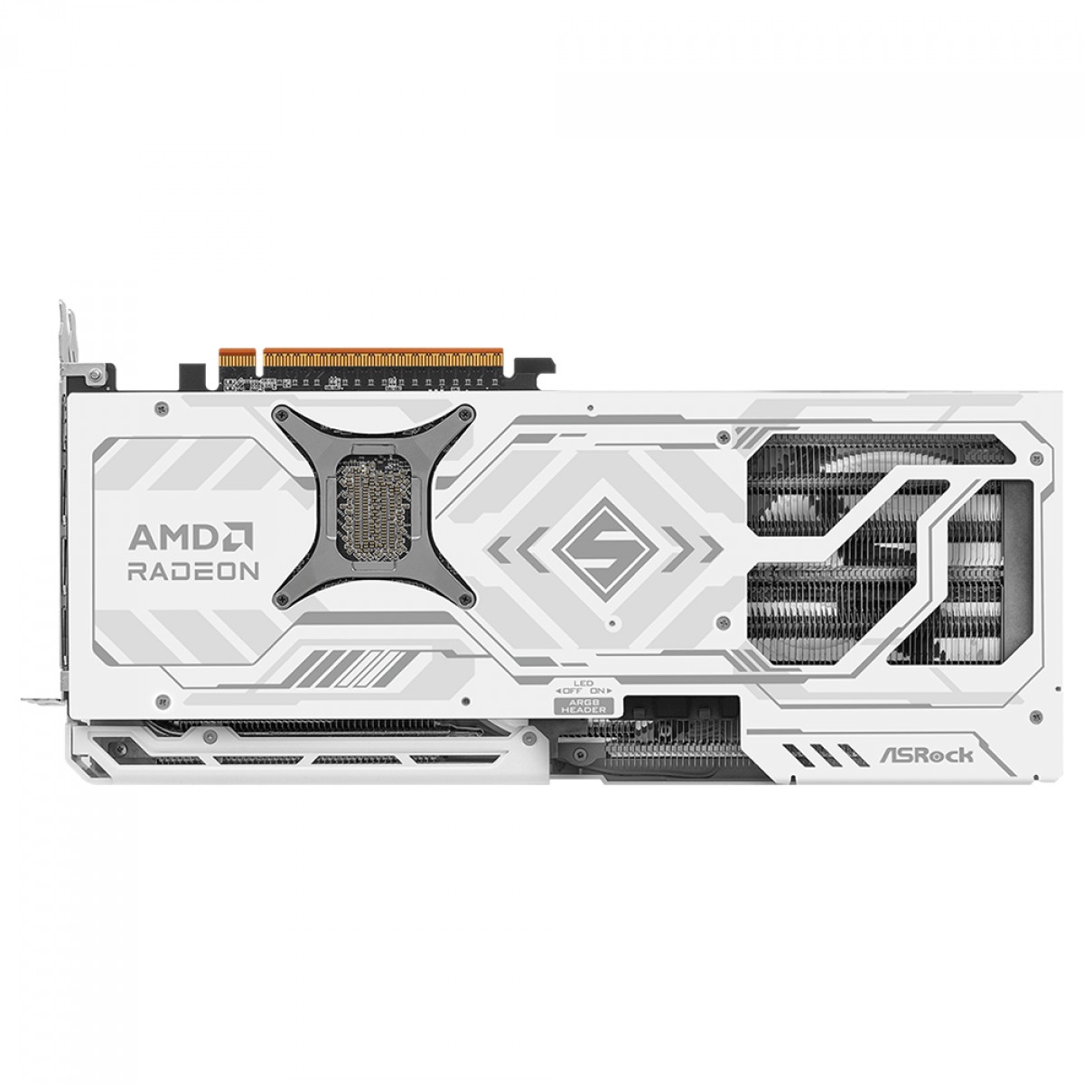 Placa de Vídeo ASRock AMD Radeon RX 9070 Steel Legend OC, 16GB, GDDR6, FSR, Ray Tracing, White, 90-GA5EZZ-00UANF