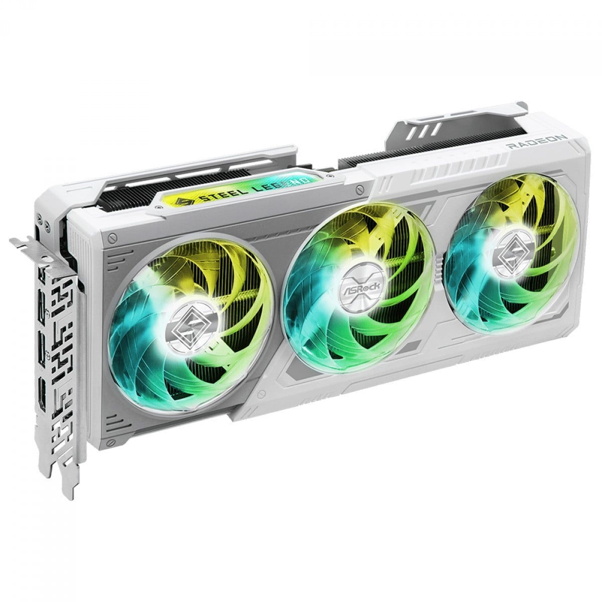 Placa de Vídeo ASRock AMD Radeon RX 9070 XT Steel Legend, 16GB, GDDR6, FSR, Ray Tracing, White, 90-GA5DZZ-00UANF