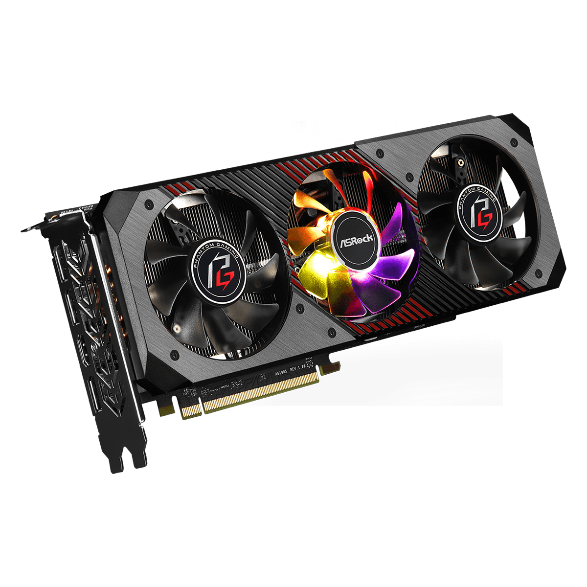 Placa de Vídeo Asrock, Radeon, Navi RX 5700 XT Phantom Gaming D 8G OC, Triple Fan, 8GB, GDDR6, 256Bit, 90-GA1JZZ-00UANF