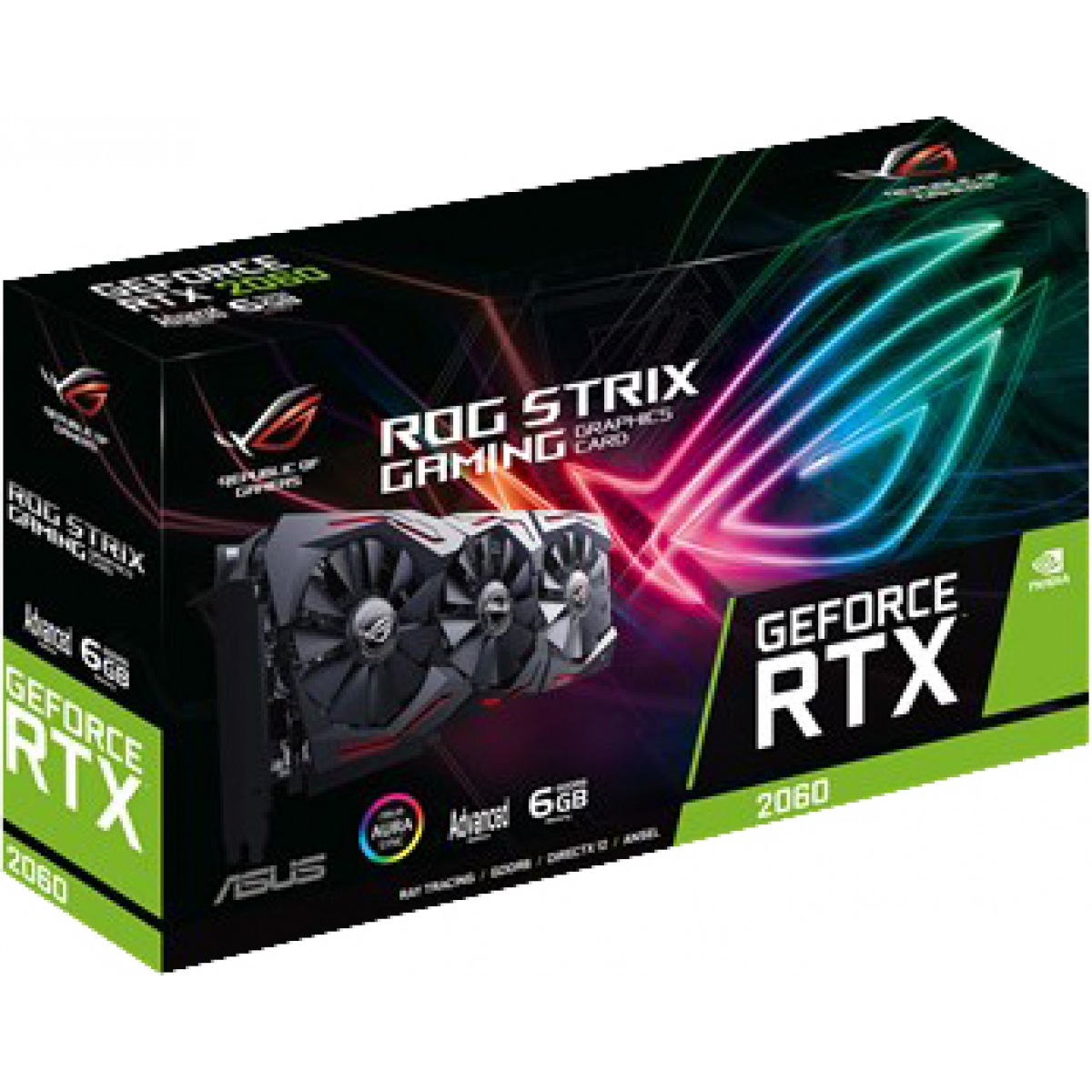 Placa De Vídeo ASUS, Geforce, RTX 2060 Advanced ROG STRIX GAMING, 6GB, GDDR6, 192Bit, ROG-STRIX-RTX2060-A6G-GAMING