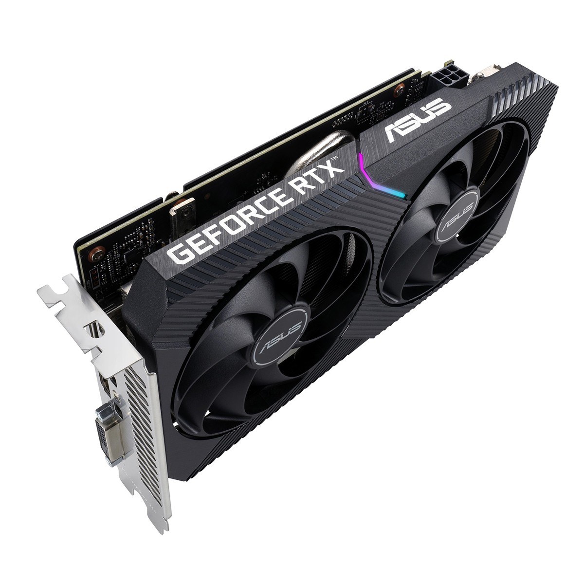 Placa de Vídeo Asus GeForce RTX 3050 Dual V2 OC, LHR, 8GB, GDDR6, DLSS, Ray Tracing, 90YV0GH6-M0NA00