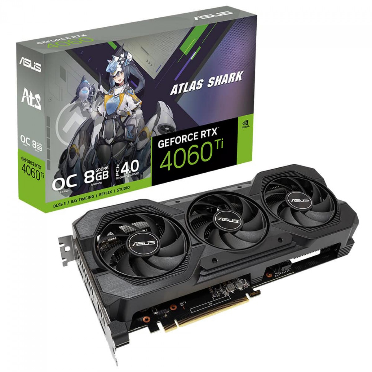 Placa De Vídeo Asus NVIDIA GeForce RTX 4060 Ti V2 OC ATS, 8GB