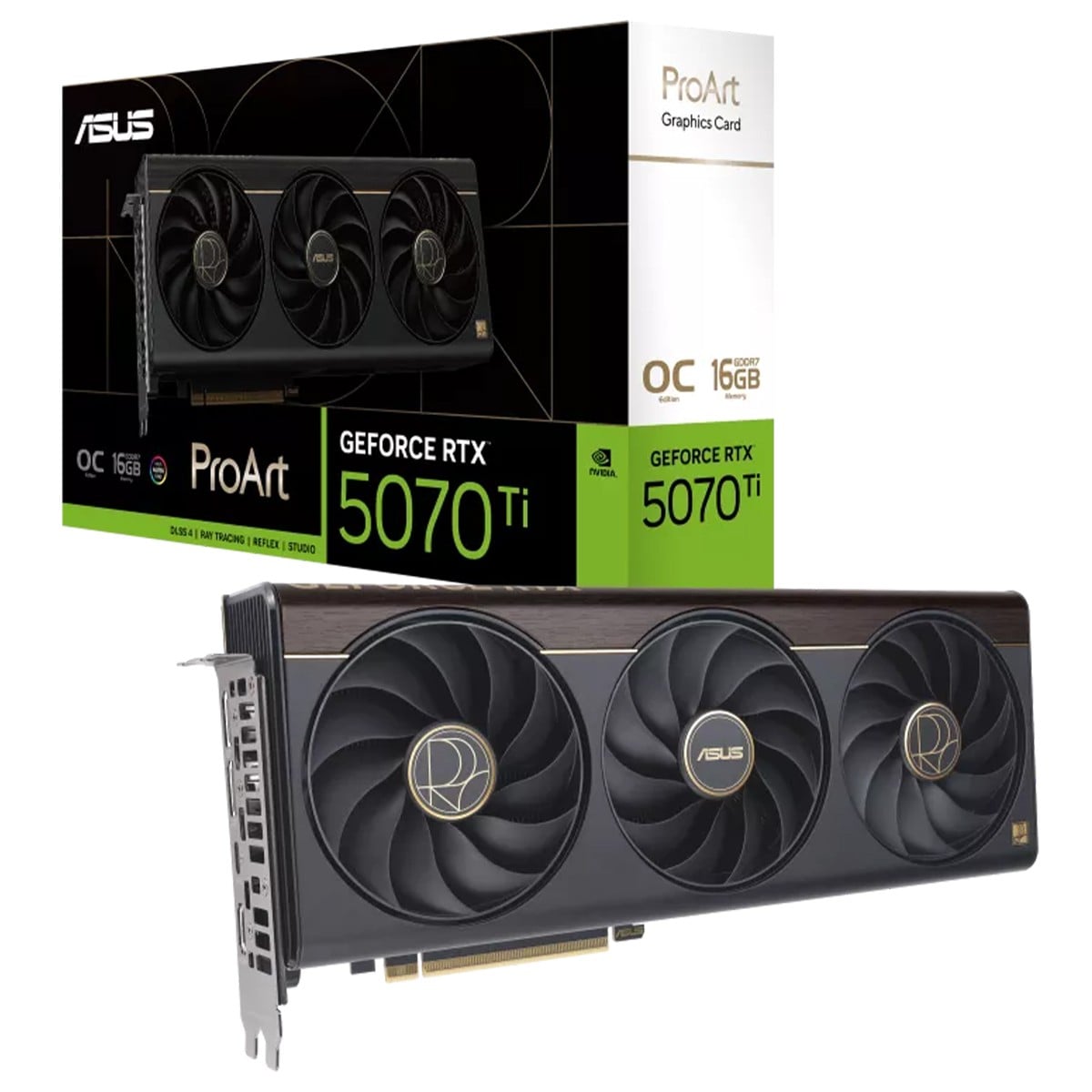Placa de Vídeo Asus ProArt NVIDIA GeForce RTX 5070 Ti OC Edition, 16GB, GDDR7, DLSS, Ray Tracing, 90YV0NR0-M0NA00 