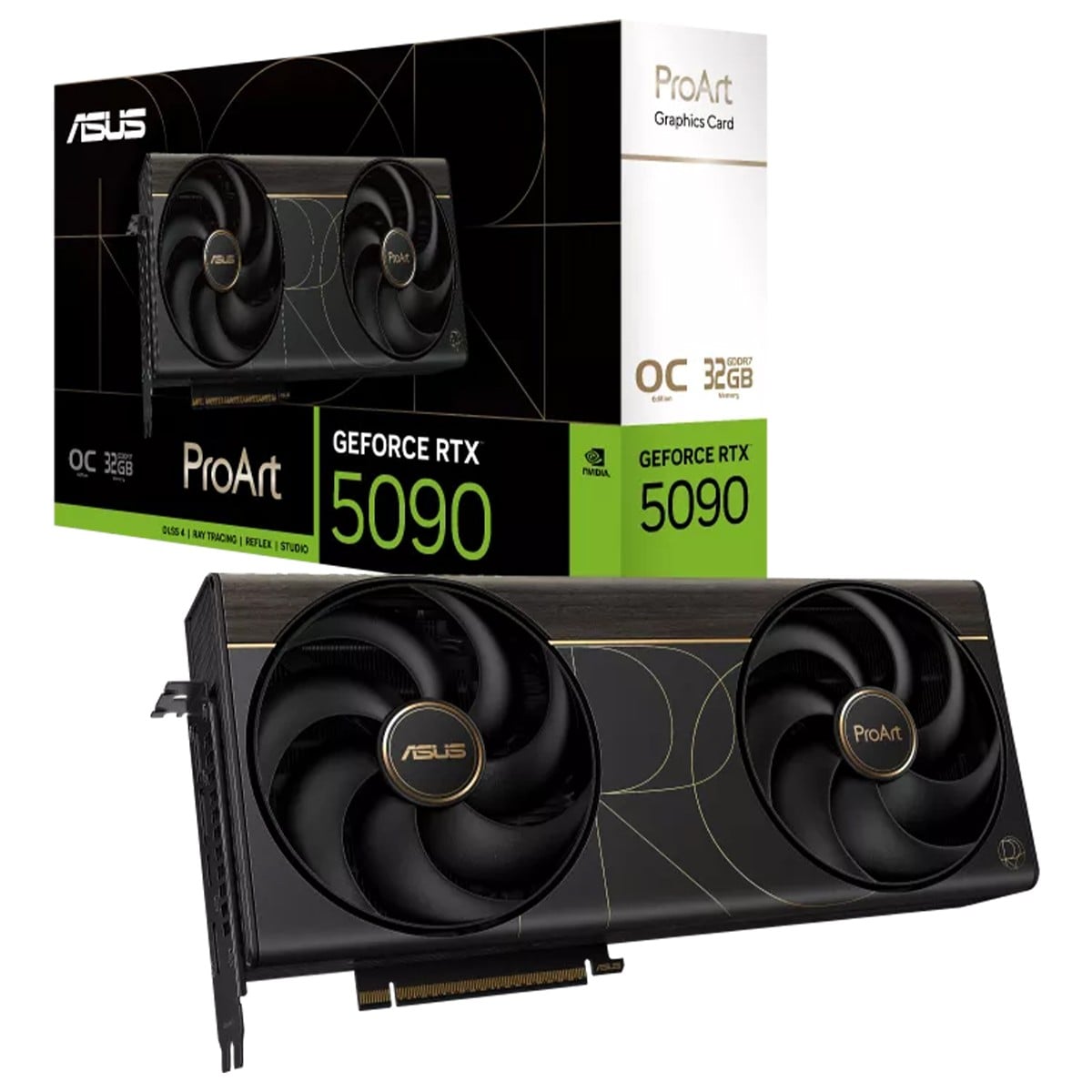 Placa de Vídeo Asus ProArt NVIDIA GeForce RTX 5090 OC Edition, 32GB, GDDR7, DLSS, Ray Tracing, 90YV0P00-M0NA00
