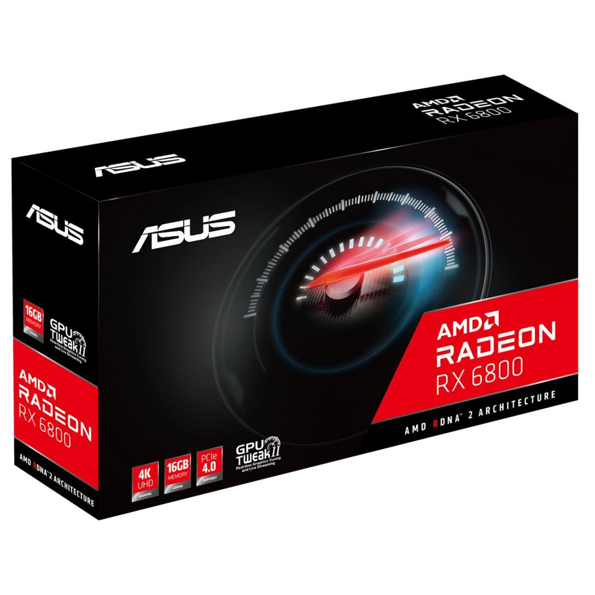 Placa de Vídeo ASUS Radeon RX 6800, 16GB, GDDR6, FSR, Ray Tracing, RX6800-16G