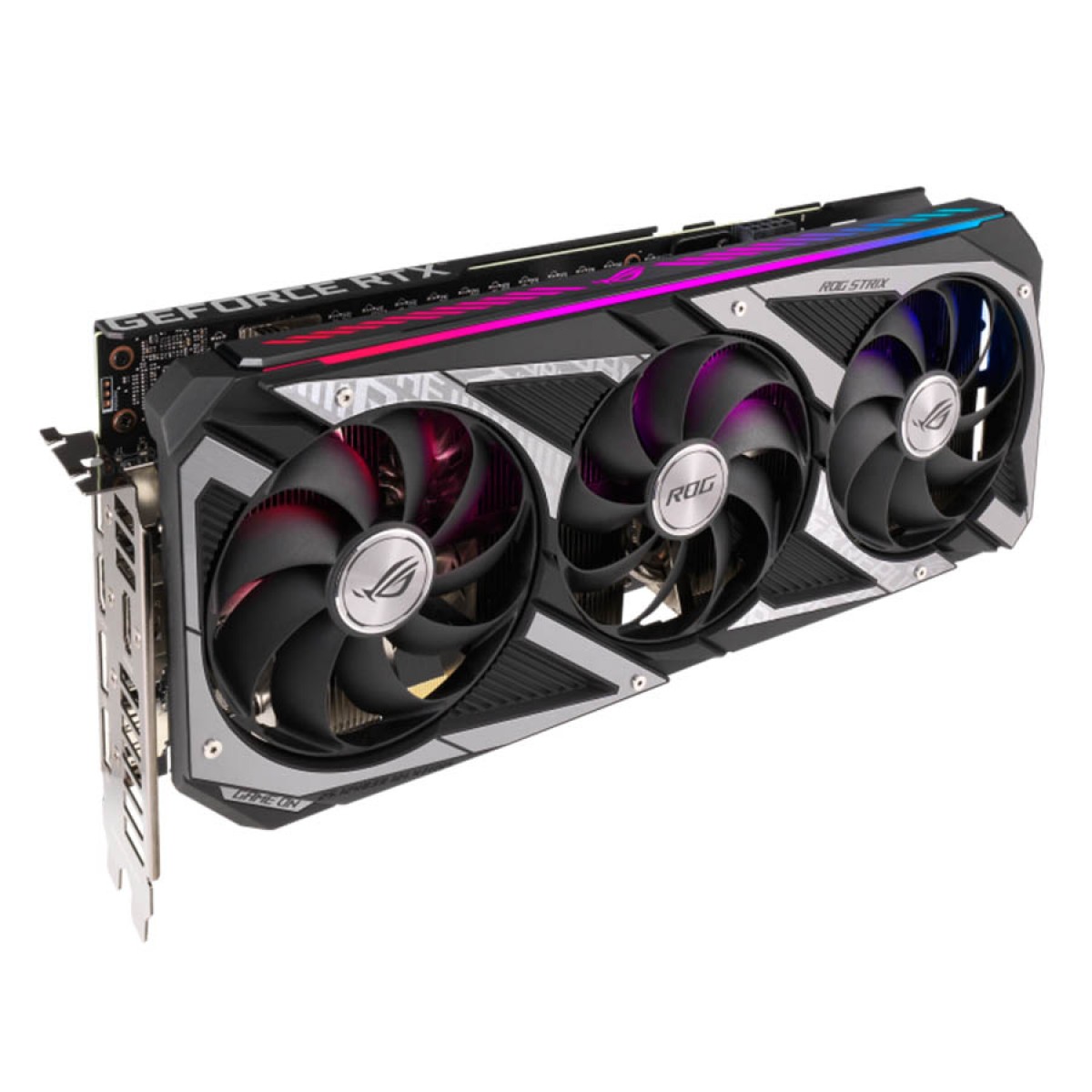 Placa de Vídeo Asus ROG Strix GeForce RTX 3050, LHR, 8GB, GDDR6, DLSS, Ray Tracing, ROG-RTX3050-8G-STRIX 