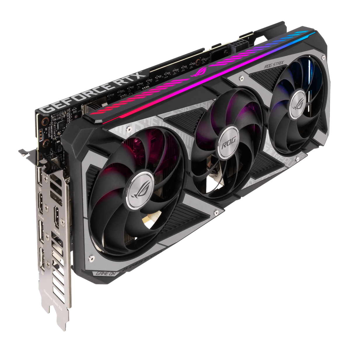 Placa de Vídeo Asus ROG Strix Geforce RTX 3060, LHR, 12GB, GDDR6, DLSS, Ray Tracing, ROG-STRIX-RTX3060-12G-GAMING