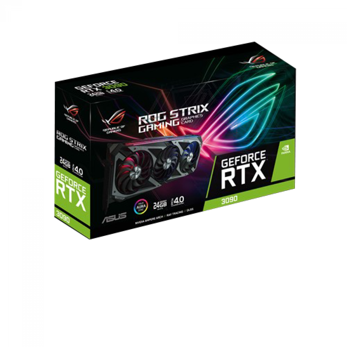 Placa de Vídeo Asus ROG Strix Geforce, RTX 3090, 24GB, GDDR6X, DLSS, Ray Tracing, ROG-STRIX-RTX3090-24G-GAMING