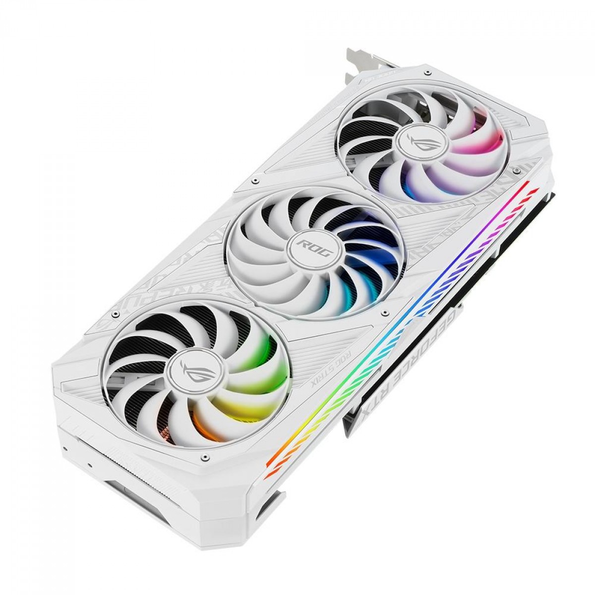 Placa de Vídeo Asus, ROG Strix, Geforce RTX 3090 OC, White Edition, 24GB, GDDR6X, DLSS, Ray Tracing, ROG-STRIX-RTX3090-O24G-WHITE