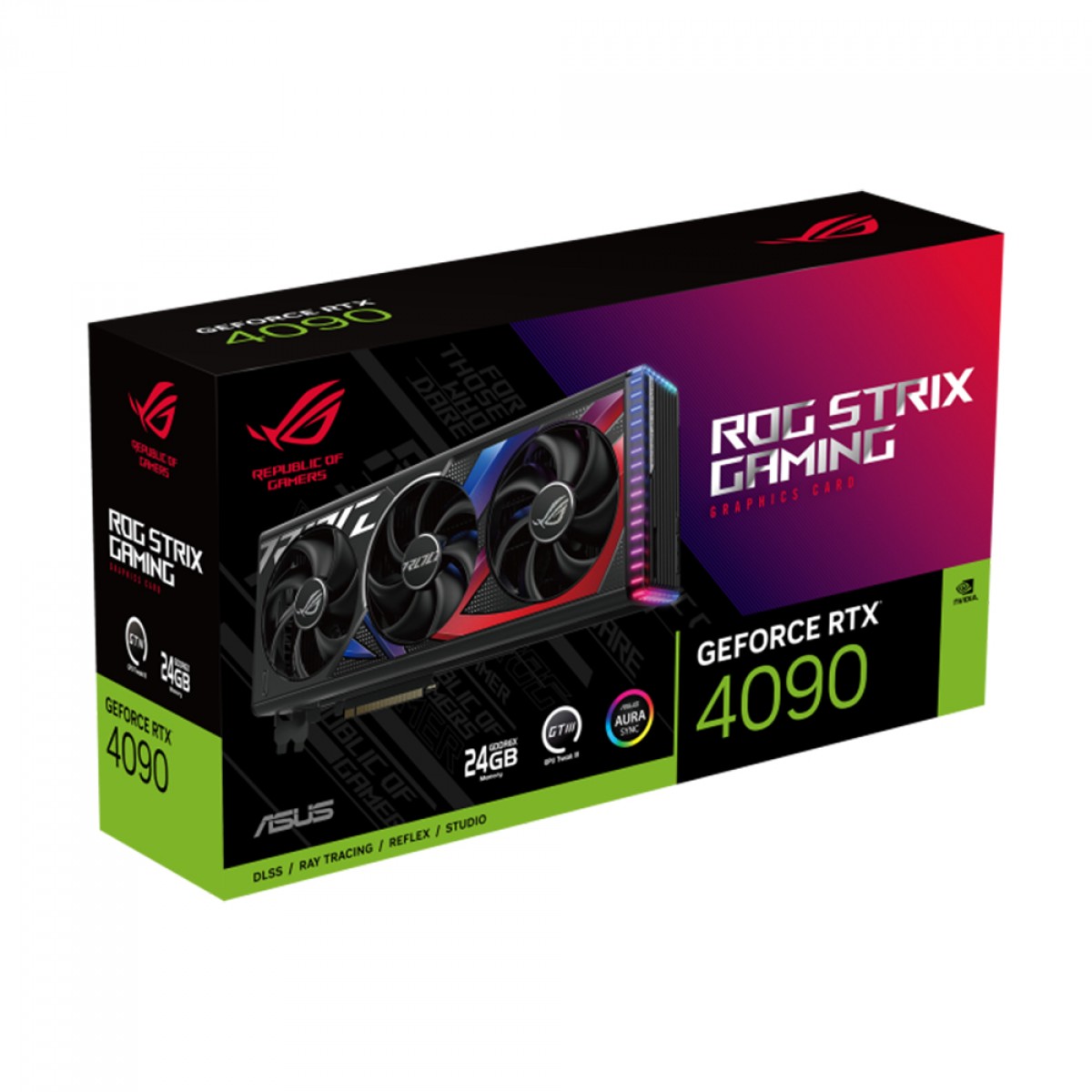 Placa de Vídeo Asus Rog Strix, NVIDIA GeForce RTX 4090, 24GB, GDDR6X, DLSS, Ray Tracing