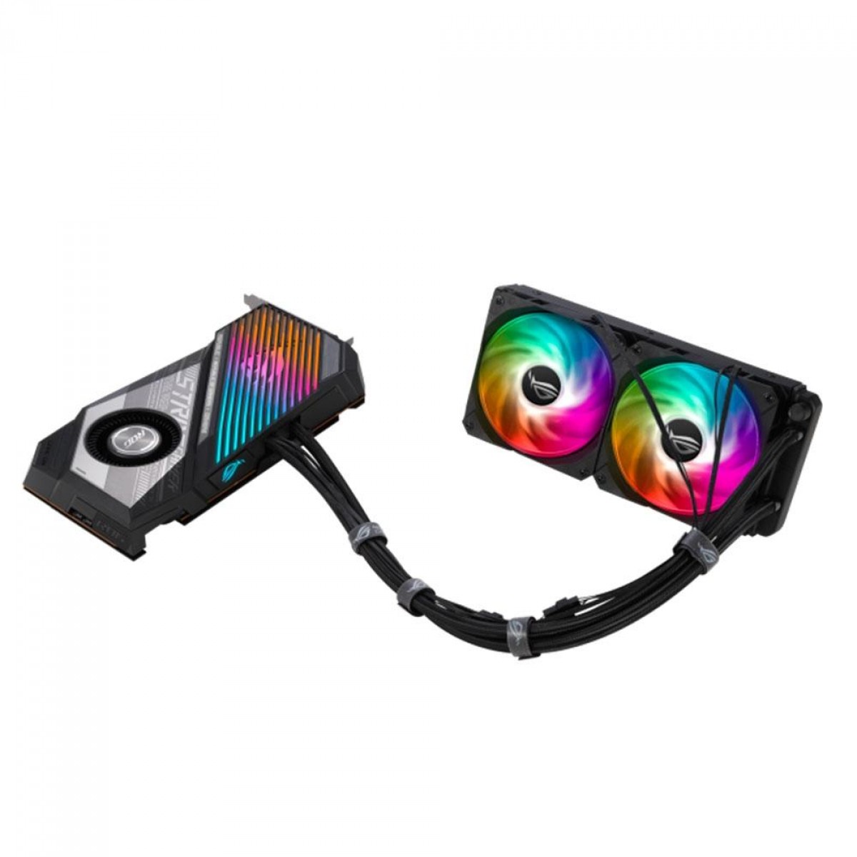 Placa de Vídeo ASUS ROG STRIX Radeon RX 6800 XT GAMING LC, OC, 16GB, GDDR6, FSR, Ray Tracing, ROG-STRIX-LC-RX6800XT-016G-GAMING