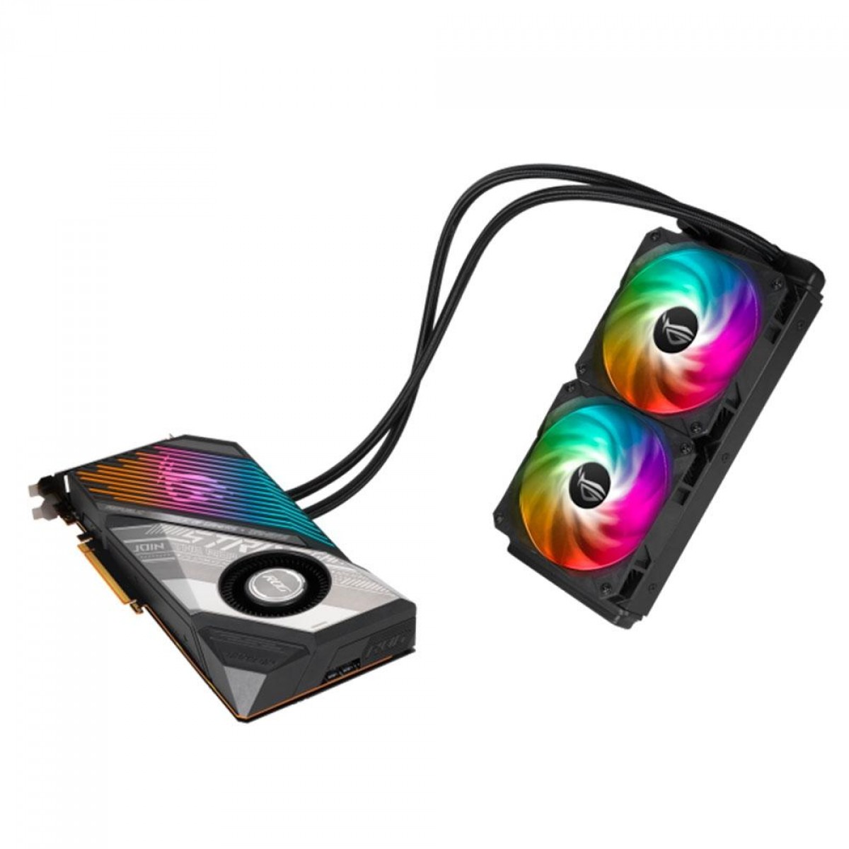 Placa de Vídeo ASUS ROG STRIX Radeon RX 6800 XT GAMING LC, OC, 16GB, GDDR6, FSR, Ray Tracing, ROG-STRIX-LC-RX6800XT-016G-GAMING