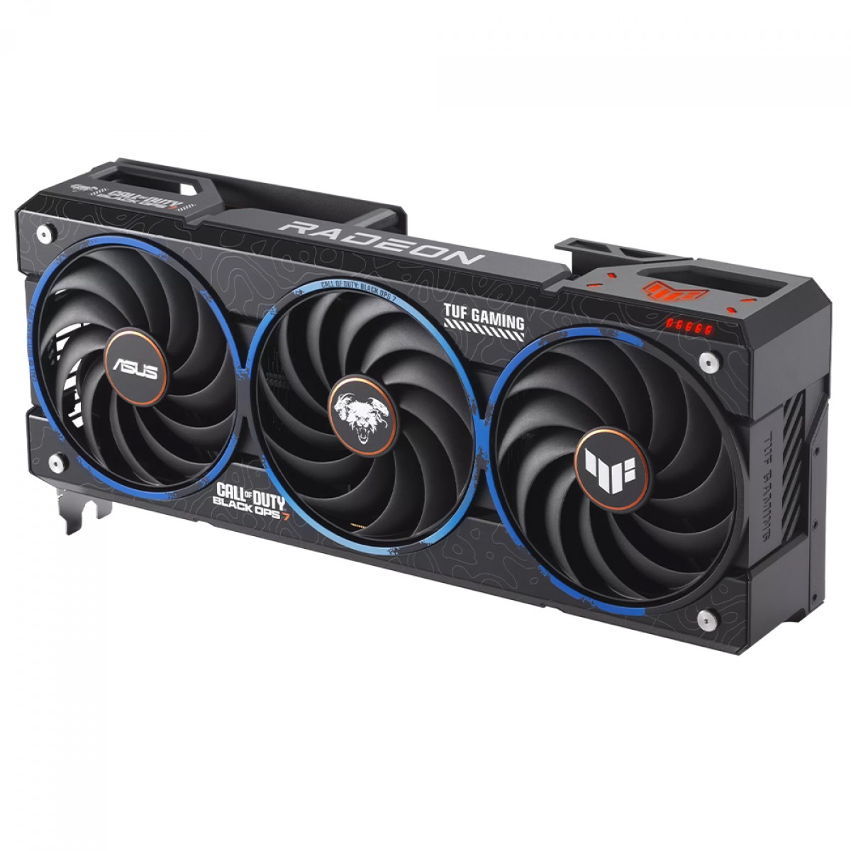 Placa de Vídeo Asus TUF Gaming AMD Radeon RX 9070 XT COD BO7 Special Edition, 16GB, GDDR6, FSR, Ray Tracing, TUF-RX9070XT-O16G-COD-BO7