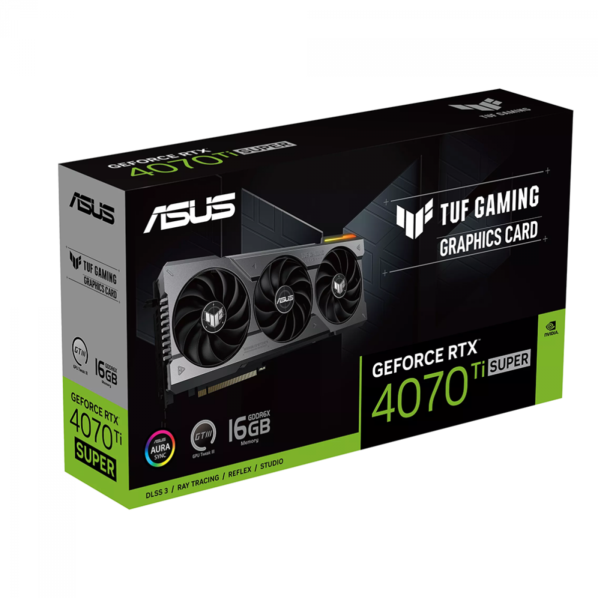 Placa de Vídeo Asus TUF Gaming GeForce RTX 4070 Ti Super OC, 16GB, GDDR6X, DLSS, Ray Tracing, TUF-RTX4070TIS-016G-GAMING