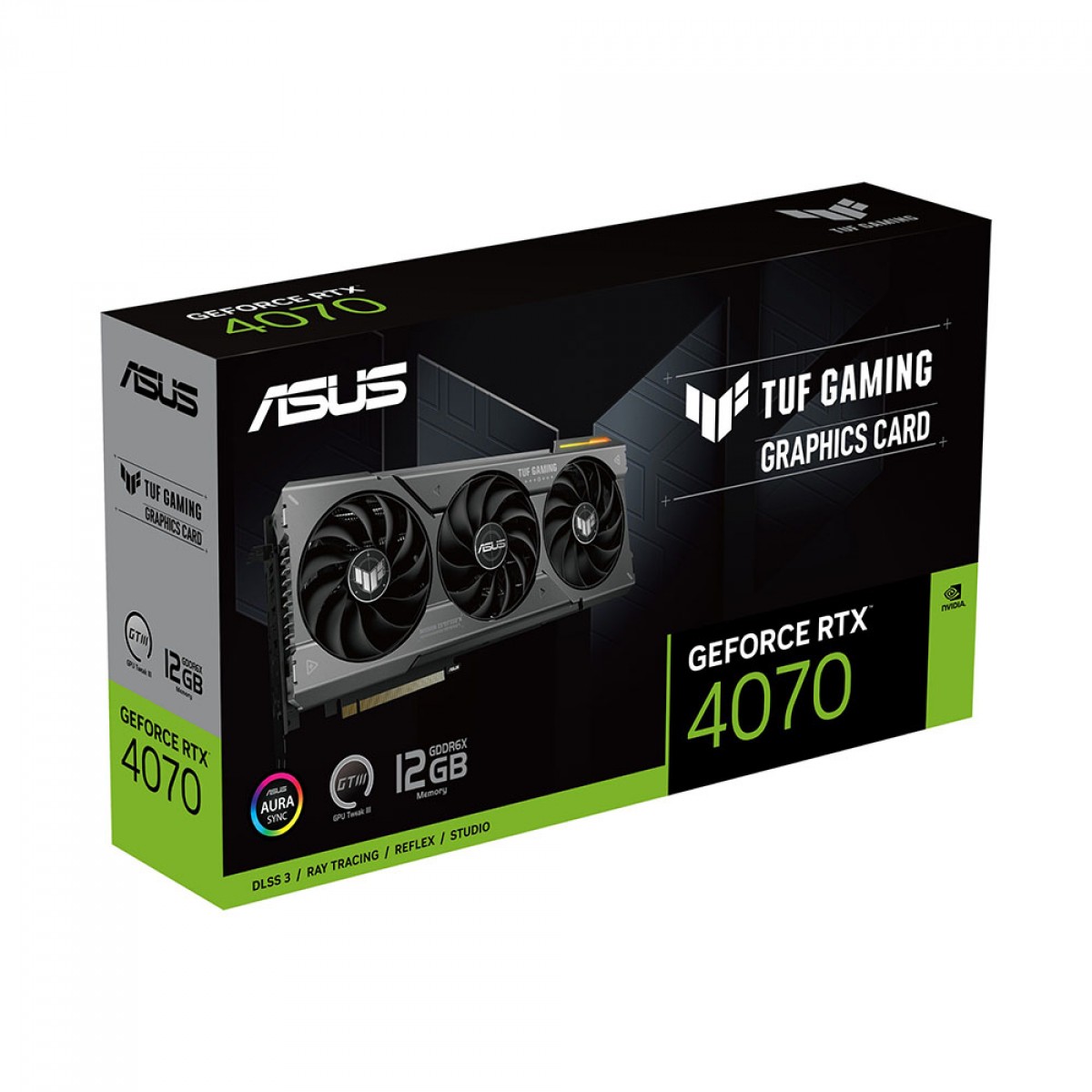 Placa de Video Asus TUF Gaming NVIDIA GeForce RTX 4070, 12GB, GDDR6X, DLSS, Ray Tracing, 90YV0IZ1-M0NA00 