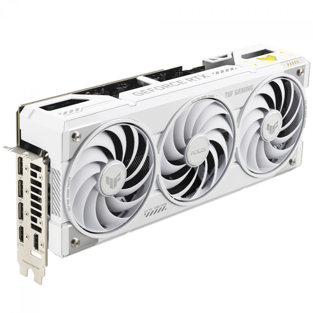 Placa de Vídeo Asus TUF Gaming NVIDIA GeForce RTX 5070 Ti BTF White OC Edition, 16GB, GDDR7, DLSS, Ray Tracing, TUF-RTX5070TI-O16G-BTF-WHITE