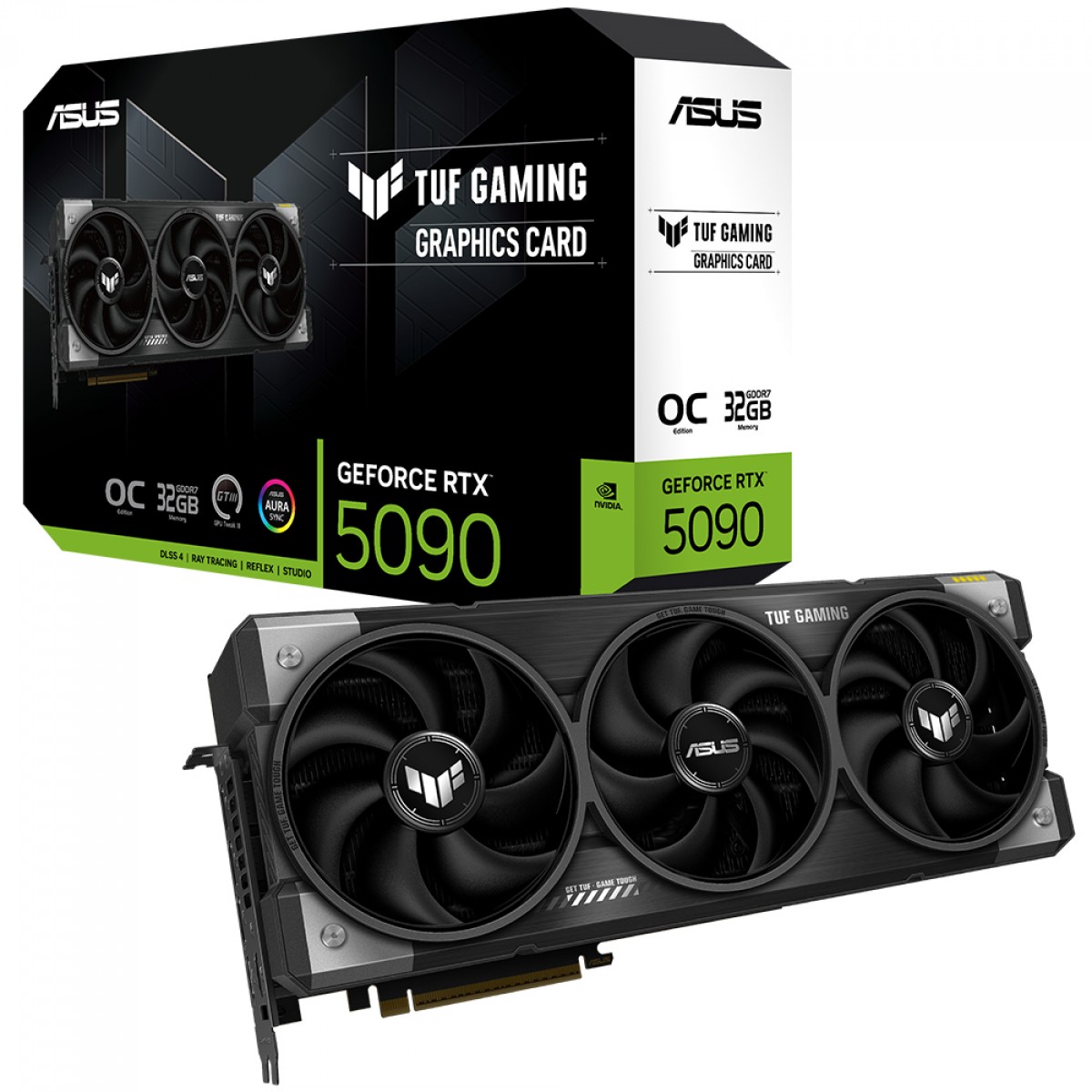 Placa de Vídeo Asus TUF Gaming NVIDIA GeForce RTX 5090 OC, 32GB, GDDR7, DLSS, Ray Tracing, TUF-RTX5090-O32G-GAMING