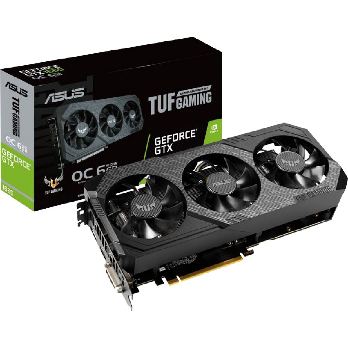 Placa de Vídeo Asus GeForce TUF3 GTX 1660 OC, 6GB GDDR5, 192Bit, TUF3-GTX1660-O6G-GAMING