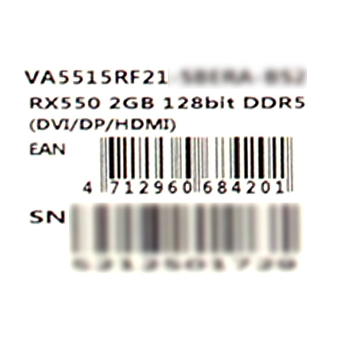 Placa de Video Biostar Radeon RX 550, 2GB, GDDR5, VA5515RF21