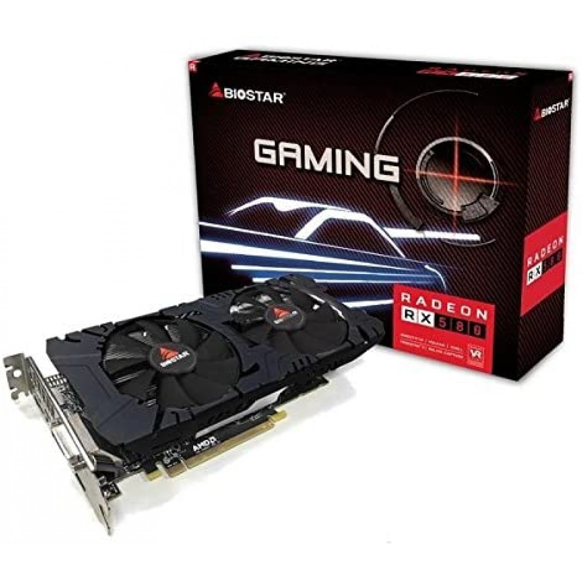 Placa de Video Biostar Radeon RX 580, 8GB, GDDR5, VA5805RV82-TBSRH-BS2