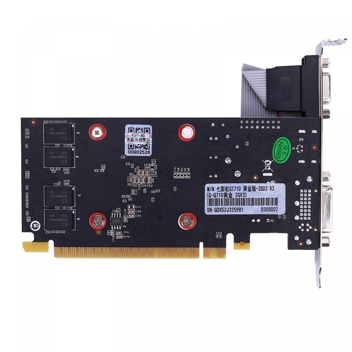 Placa de Vídeo Colorful, GeForce, GT 710, 2GB DDR3, 64Bit, GT710-2GD3-V