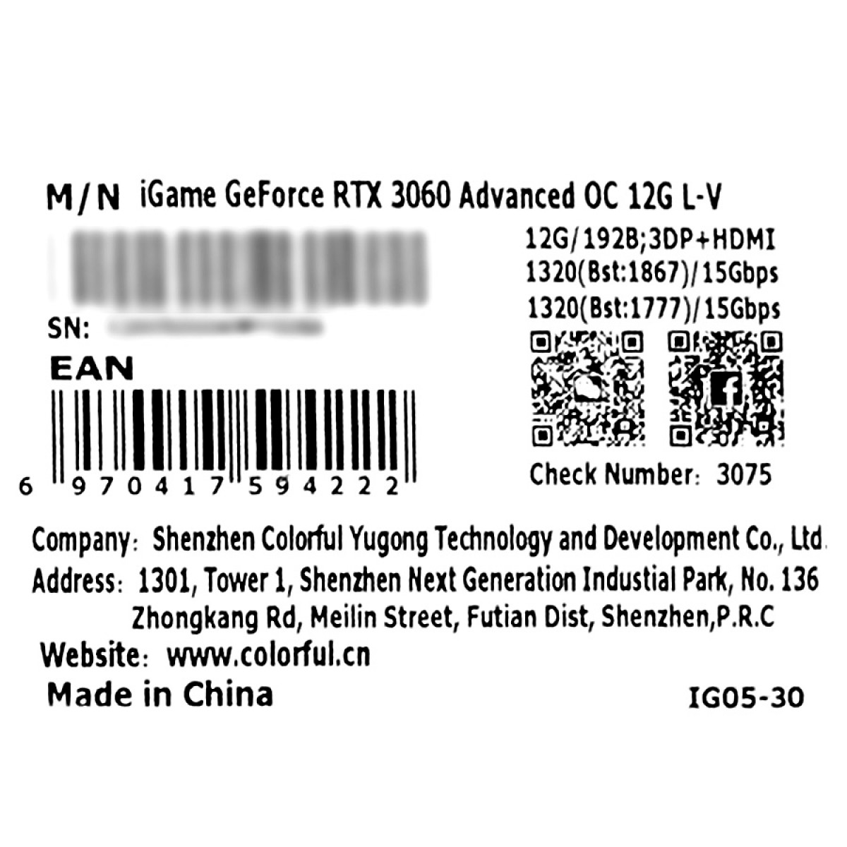 Placa de Vídeo Colorful NVIDIA GeForce iGame RTX 3060 Advanced OC 12G L-V, LHR, GDDR6, DLSS, Ray Tracing