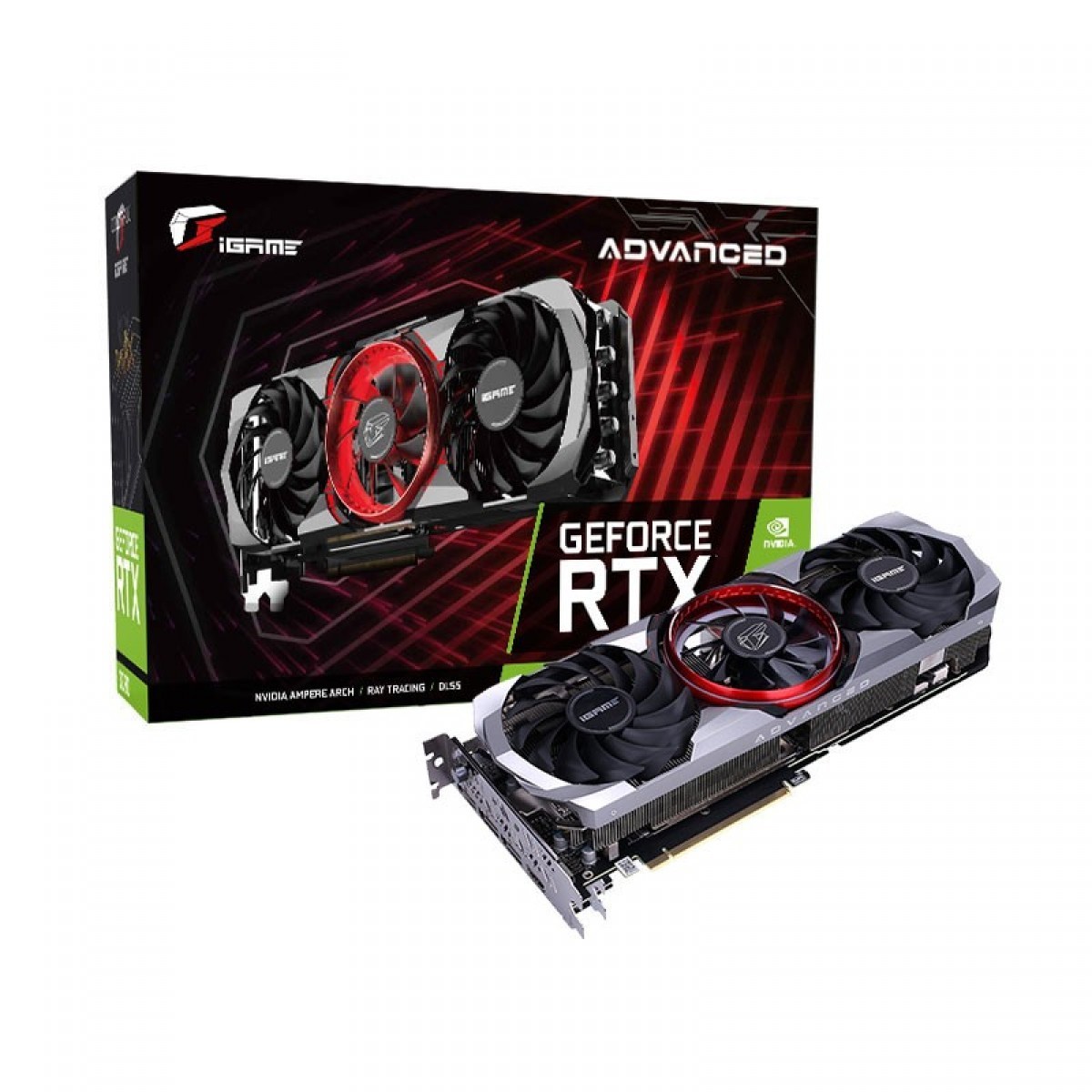 PLACA DE VÍDEO COLORFUL, GEFORCE, IGAME RTX 3070 ADVANCED OC LHR-V, 8GB, GDDR6, DLSS, RAY TRACING - OPEN