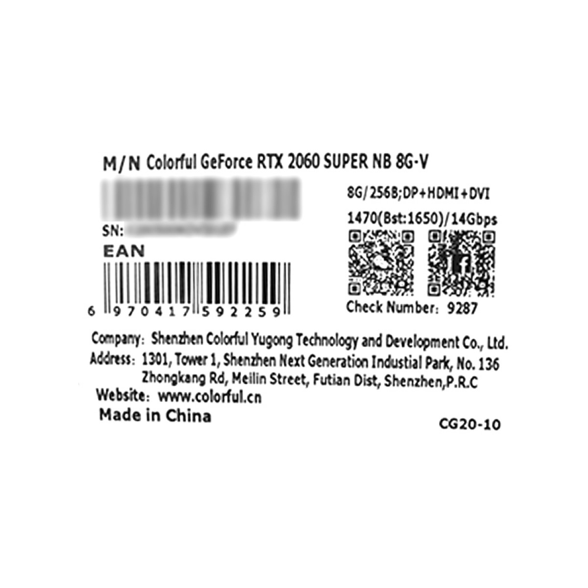 Placa de Vídeo Colorful NVIDIA GeForce RTX 2060 SUPER NB 8G-V, 8GB, GDDR6, DLSS, Ray Tracing