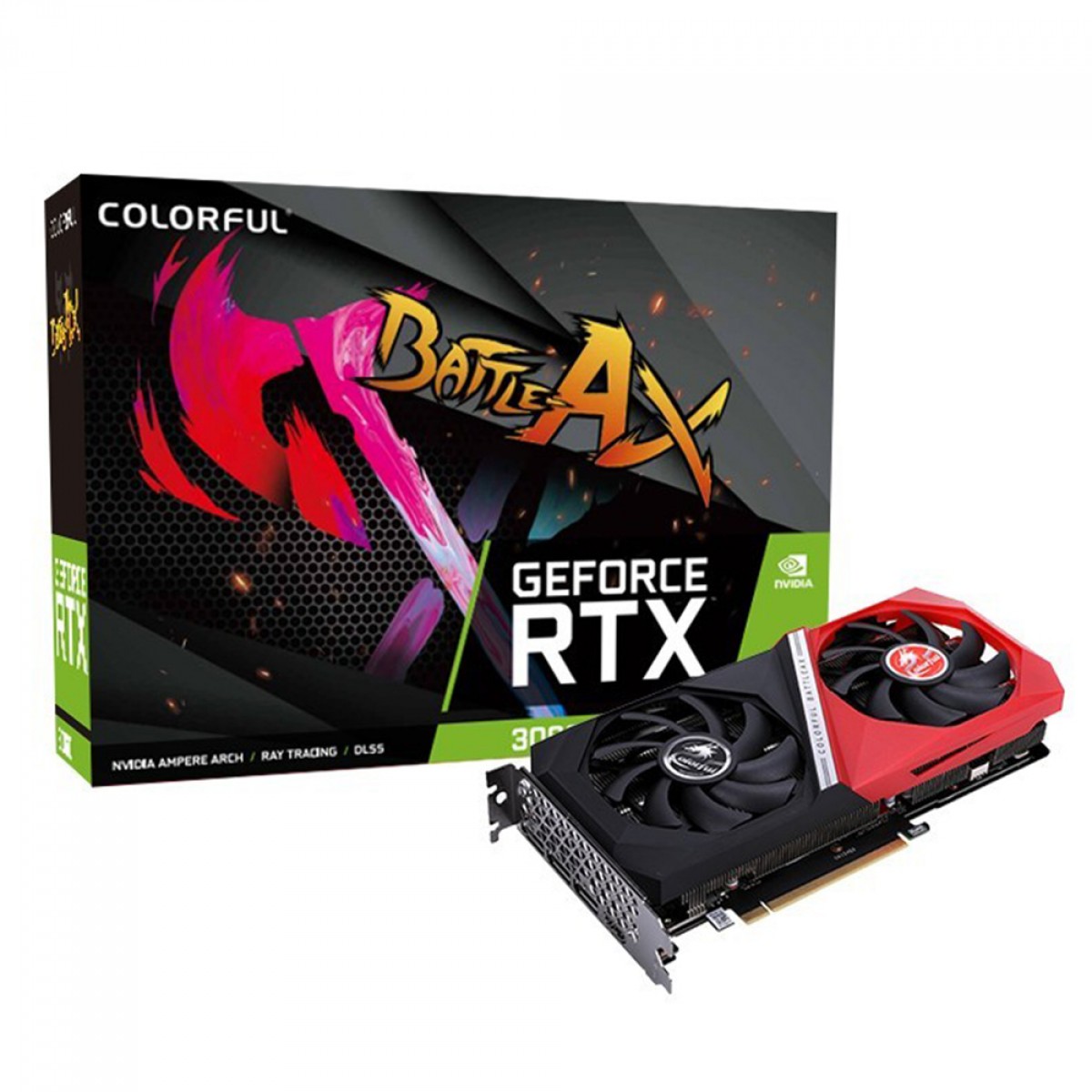 Placa de Vídeo Colorful GeForce RTX 3060 NB DUO L-V, LHR, 12GB, GDDR6, DLSS, Ray Tracing